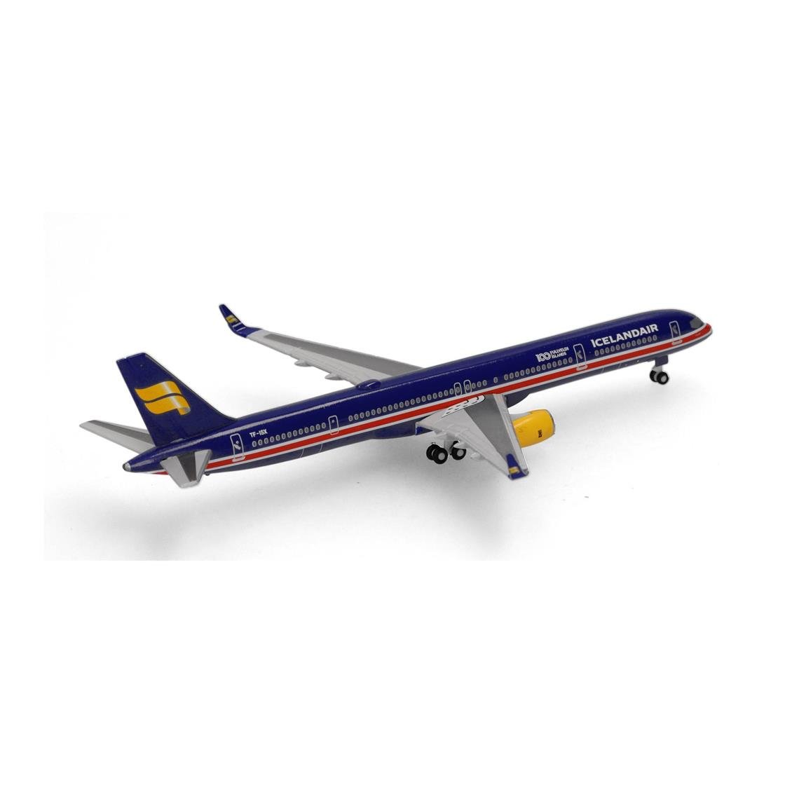 Herpa 538237 1/500 Ölçek, Icelandair Boeing 757-300 (100 Years Icelandic Independence) TF-ISX, Metal, Sergilemeye Hazır Model Y