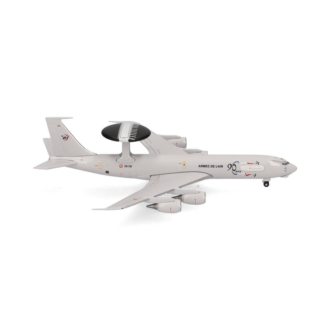 Herpa 538299 1/500 Ölçek, Fransa Hava Kuvvetleri Boeing E-3F Sentry (36th Airborne CCW) Charognard, Metal, Sergilemeye Hazır Mo