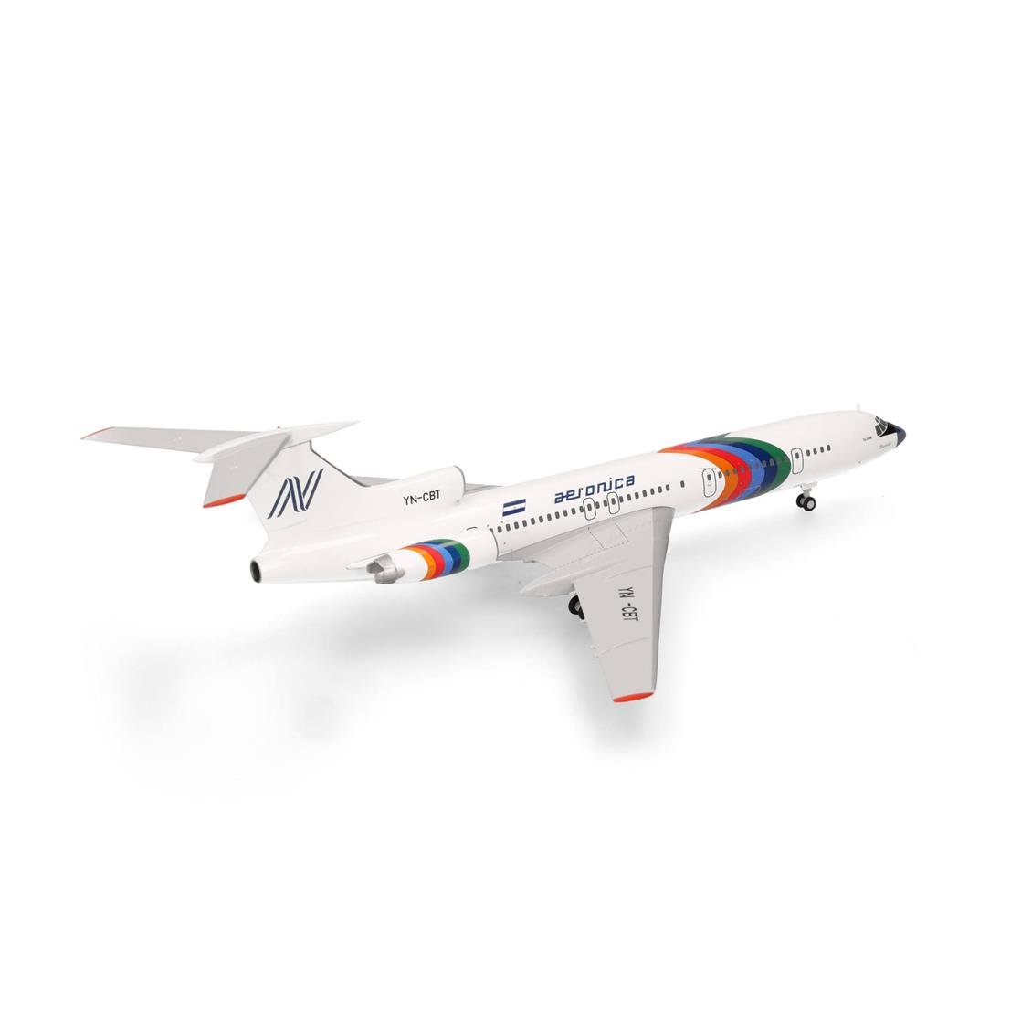 Herpa 573207 1/200 Ölçek, Aeronica Tupolev TU-154M (Momotombo) YN-CBT, Metal, Sergilemeye Hazır Model Yolcu Uçağı