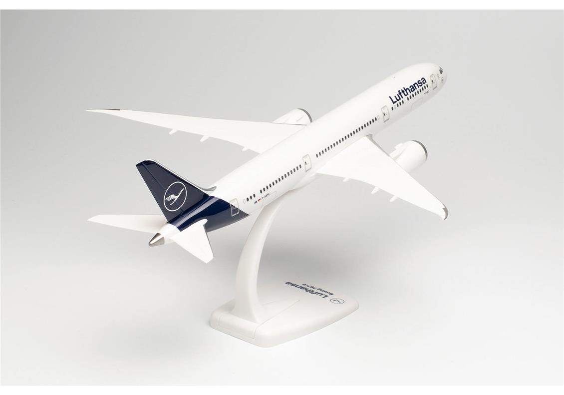 Herpa 613453 1/200 Ölçek, Boeing 787-9 Lufthansa, Sergilemeye Hazır Model Yolcu Uçağı