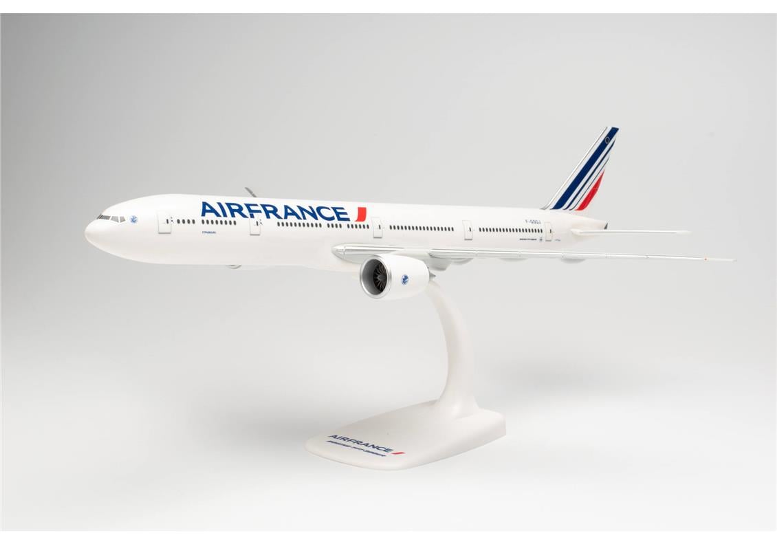 Herpa 613491 1/200 Ölçek, Air France Boeing 777-300ER, 2021 Livery, F-GSQJ, Sergilemeye Hazır Model Yolcu Uçağı