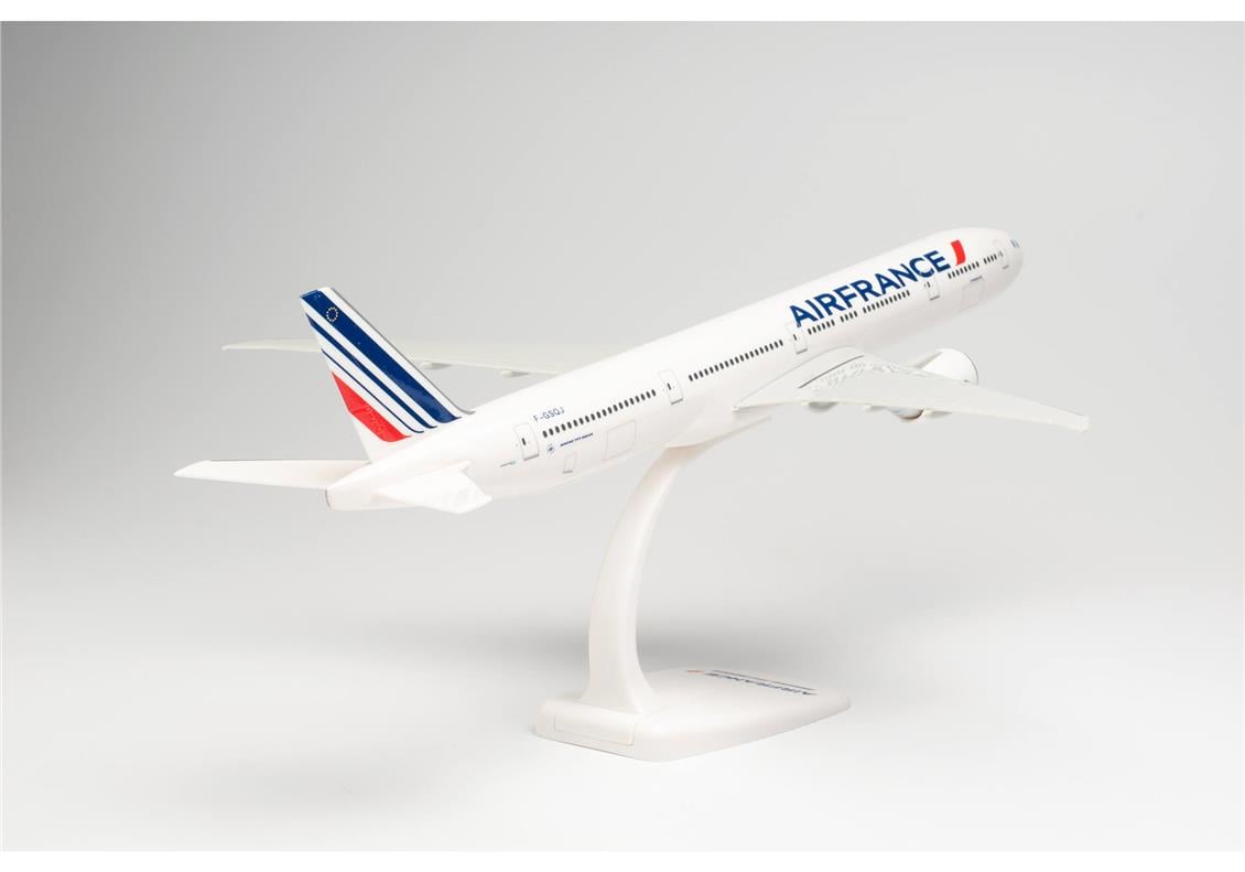 Herpa 613491 1/200 Ölçek, Air France Boeing 777-300ER, 2021 Livery, F-GSQJ, Sergilemeye Hazır Model Yolcu Uçağı