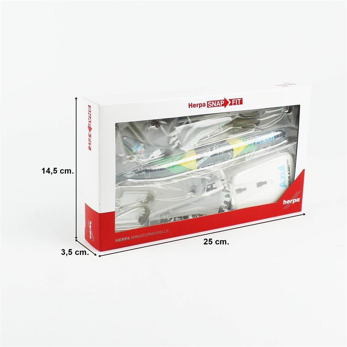 Herpa 613682 1/200 Ölçek, Azul Brazilian Airlines, Airbus A321 neo, Sergilemeye Hazır Model Yolcu Uçağı