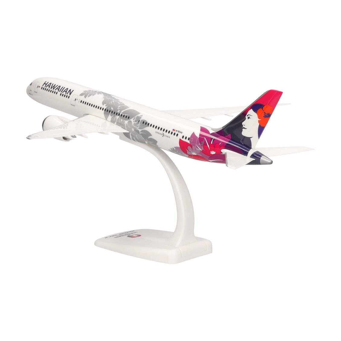 Herpa 614405 1/200 Ölçek, Hawaiian Havayolları Boeing 787-9 Dreamliner (Kapuahi) N781HA, Snapfit, Plastik, Standlı, Sergilemeye