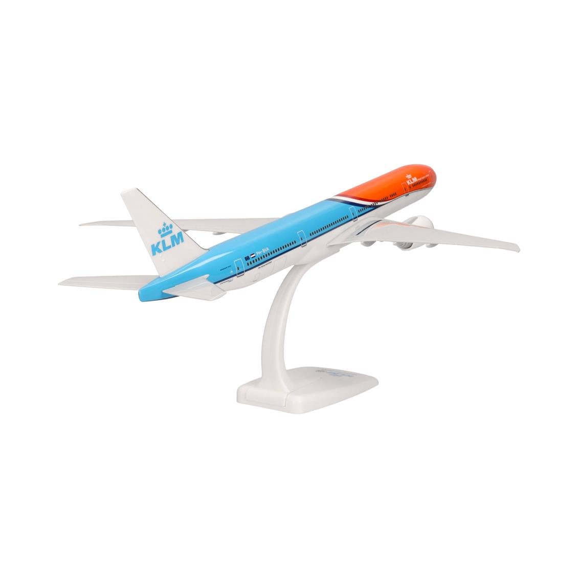 Herpa 614511 1/200 Ölçek, KLM Boeing 777-300ER (Orange Pride) PH-BVA, Snapfit, Plastik, Standlı, Sergilemeye Hazır Model Yolcu