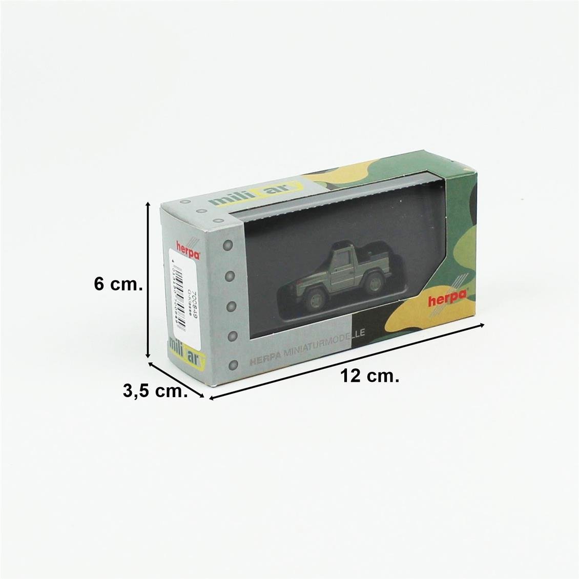 Herpa 700849 1/87 Ölçek, Mercedes-Benz G-class (W460), Alman Silahlı Kuvvetleri (Bundeswehr), Sergilemeye Hazır Askeri Model Ar