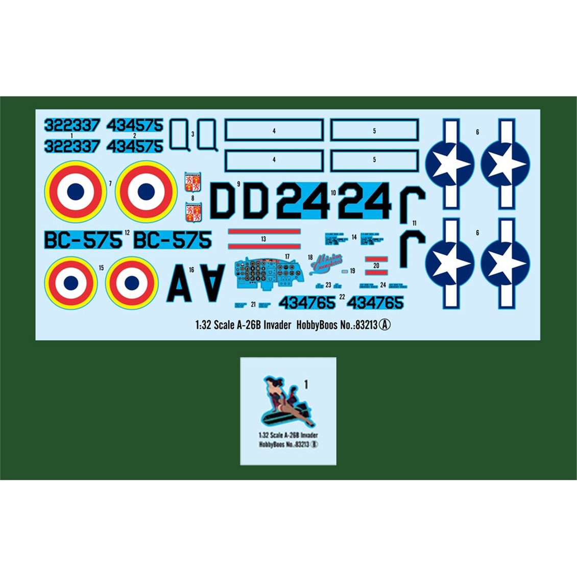 Hobbyboss 83213 1/32 Ölçek, A-26B Invader, Savaş Uçağı Plastik Model Kiti