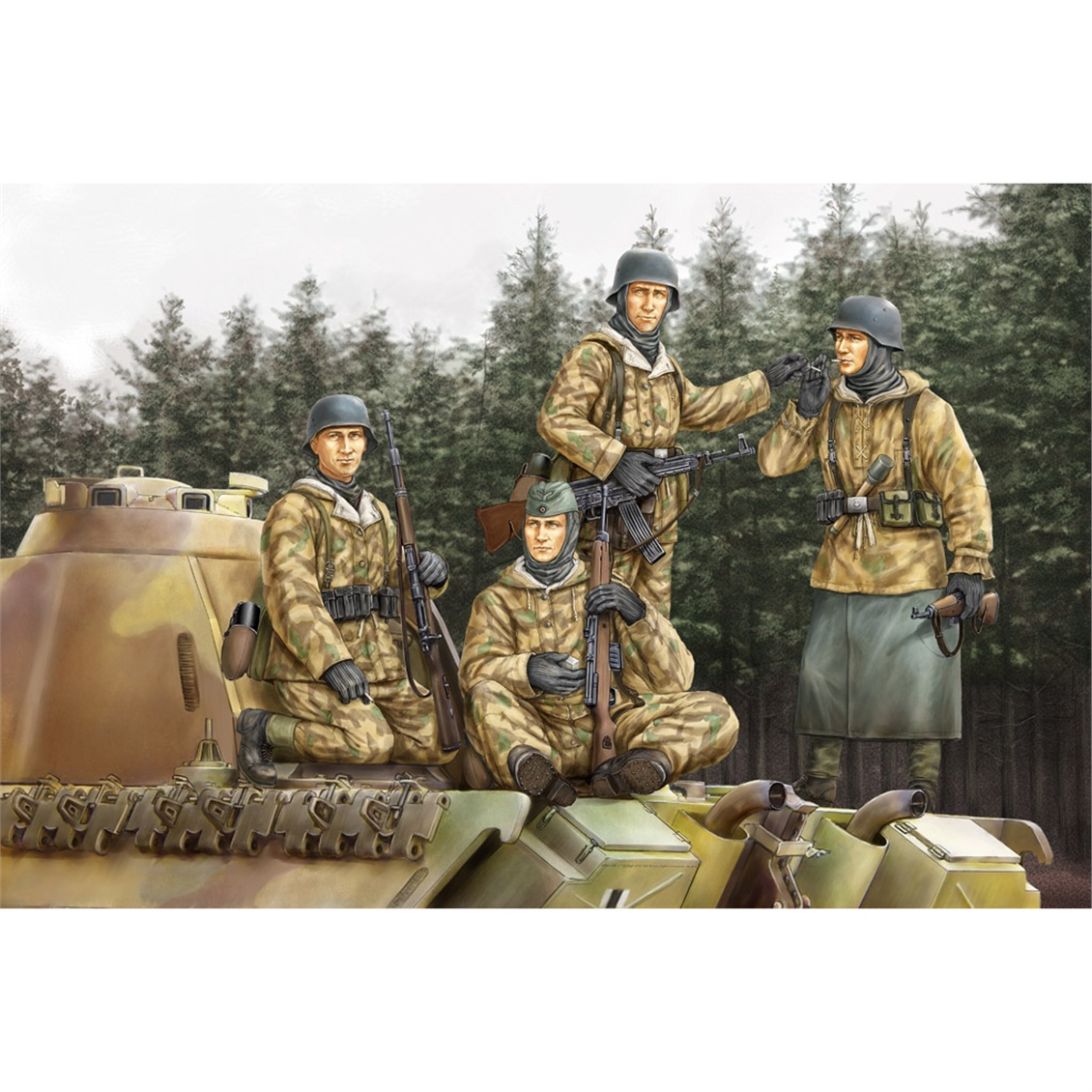 Hobbyboss 84404 1/35 Ölçek, Alman Tank Mürettebatı Vol.1, Plastik Figür Kiti