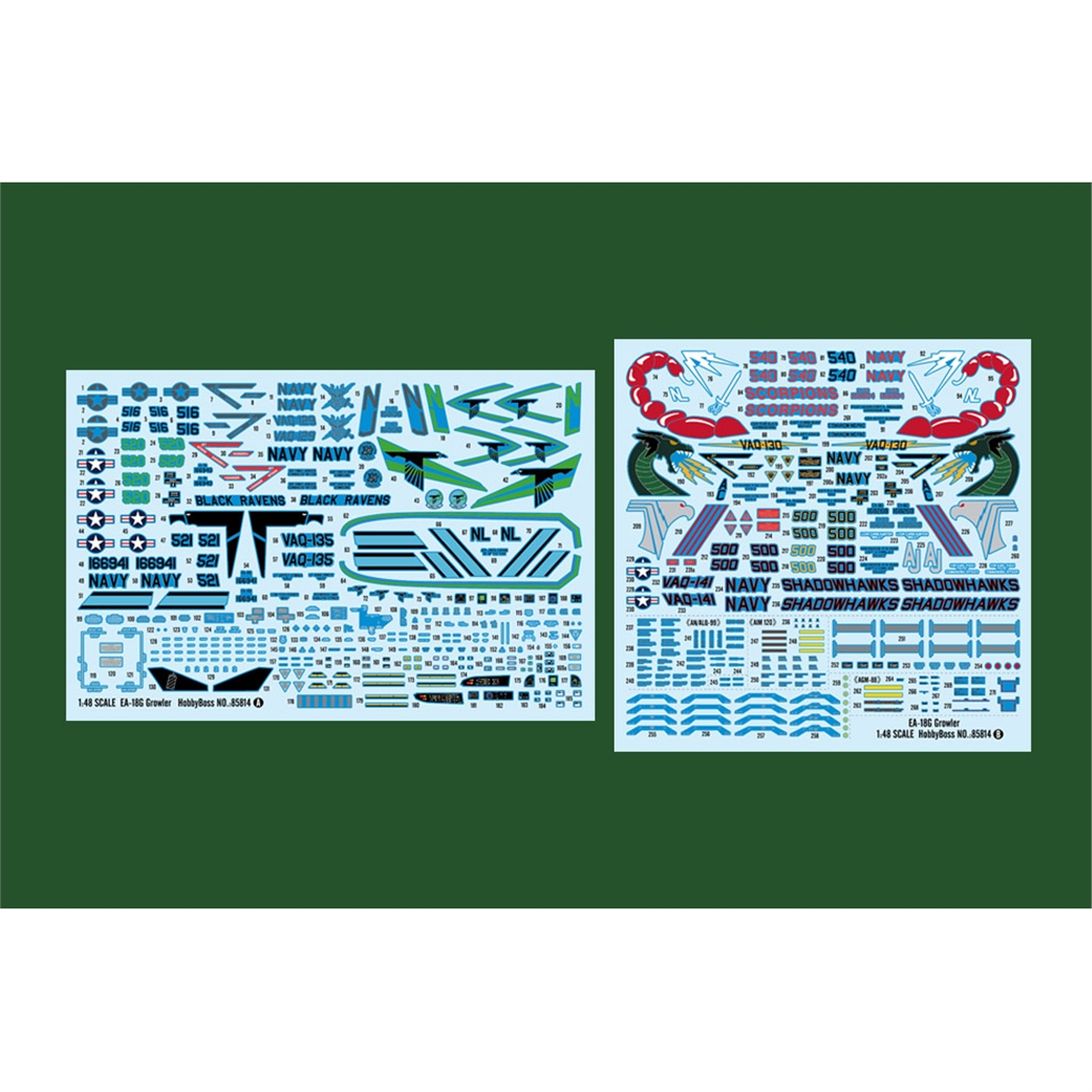 Hobbyboss 85814 1/48 Ölçek, EA-18G Growler, Savaş Uçağı Plastik Model KitiPlastik Model Kiti