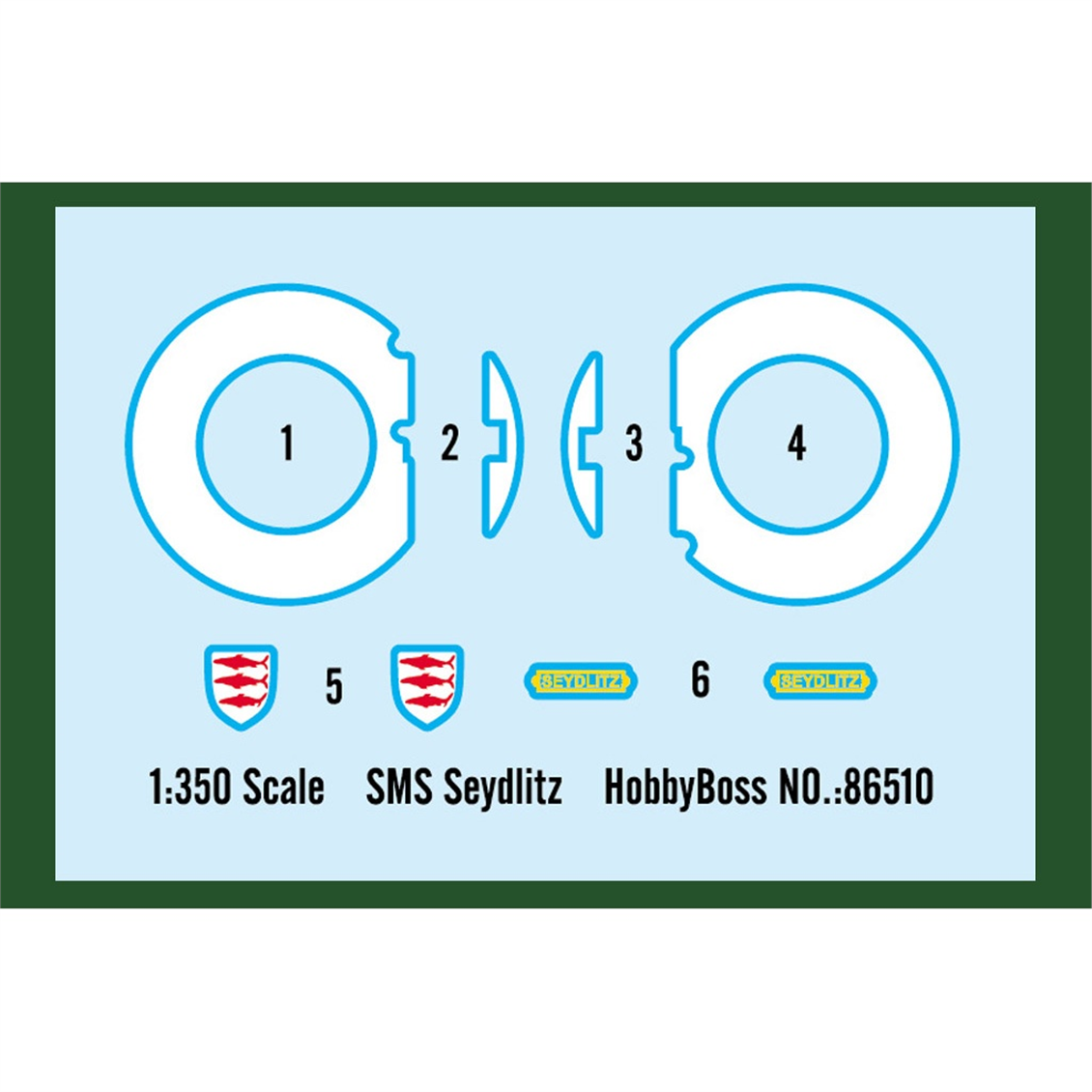 Hobbyboss 86510 1/350 Ölçek, SMS Seydlitz Savaş Gemisi, Plastik Model Kiti