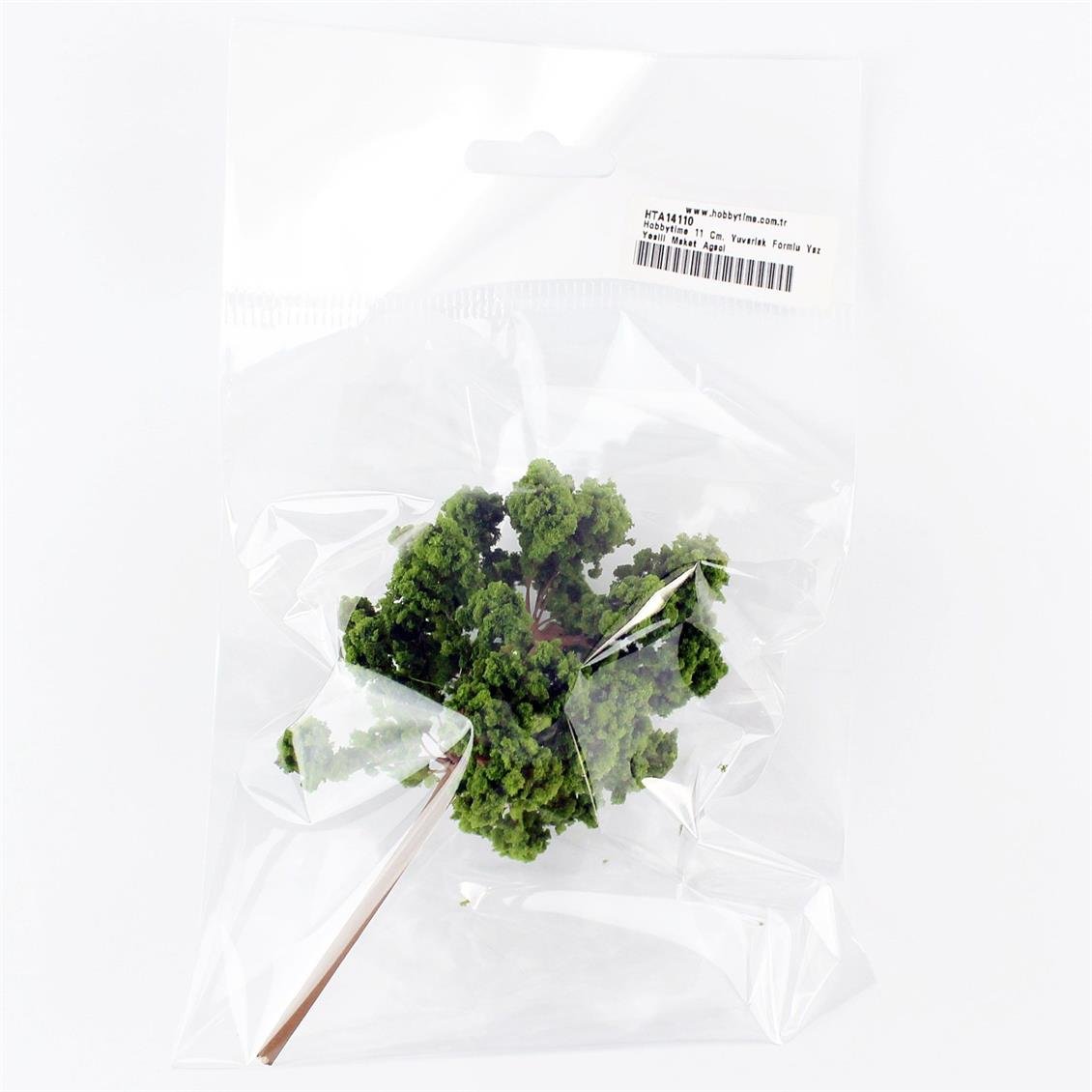 Hobbytime 11 Cm. Yuvarlak Formlu Yaz Yeşili Maket Ağacı