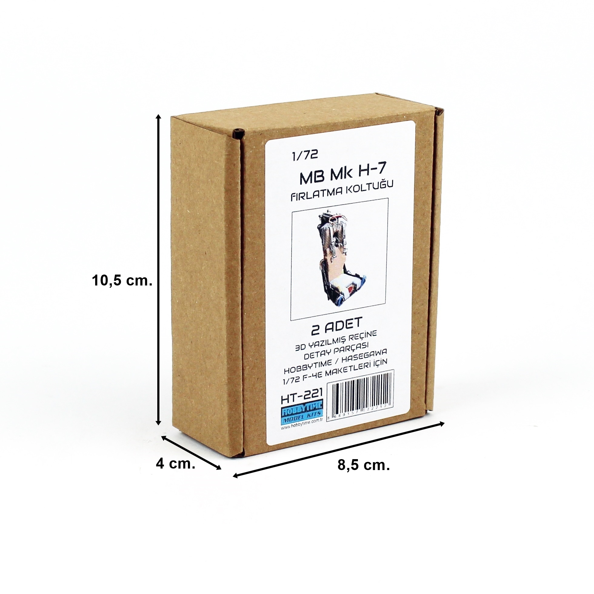 Hobbytime 221 1/72 Ölçek, MB Mk. H-7 Fırlatma Koltuğu, 2 Adet, 3D Yazılmış Reçine