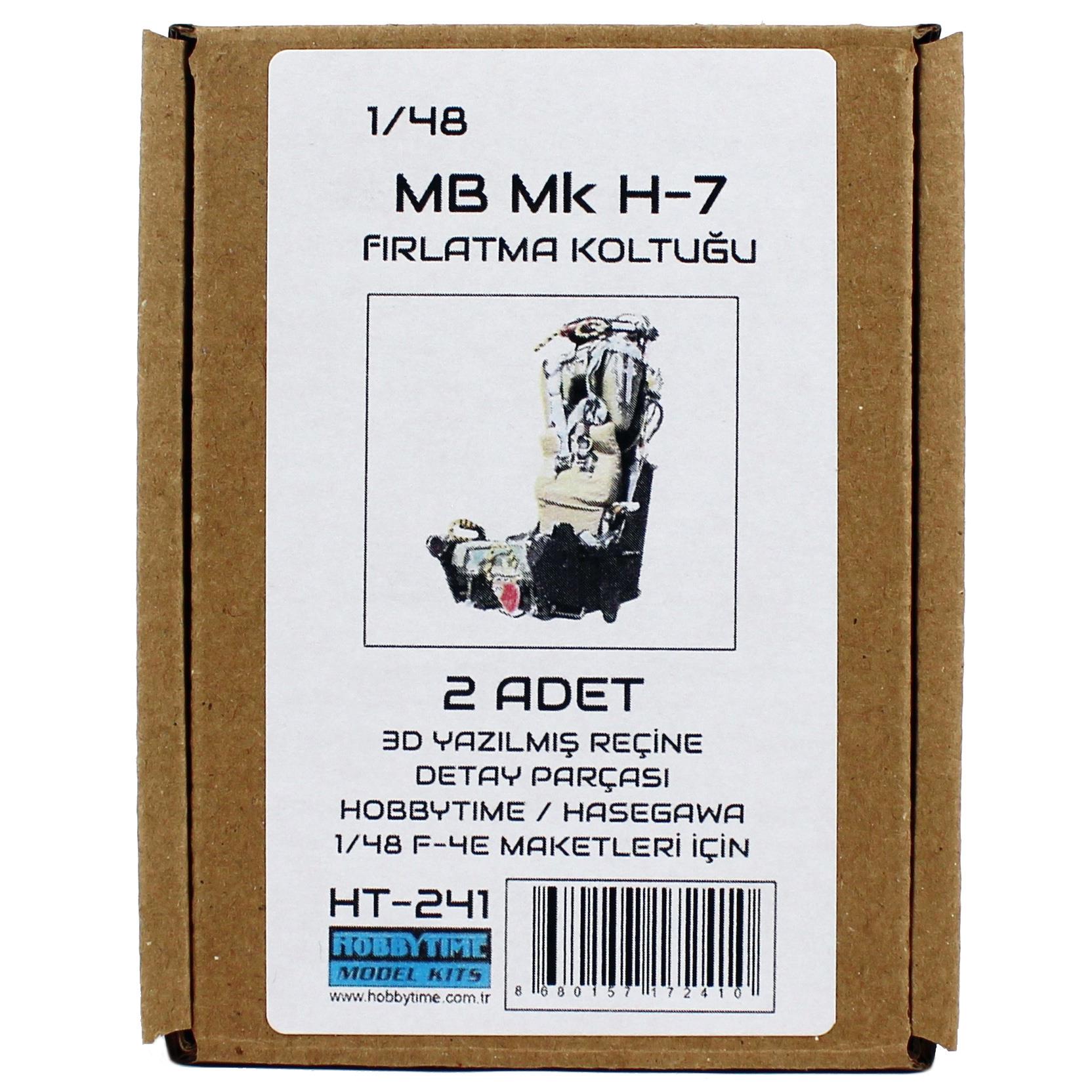Hobbytime 241 1/72 Ölçek, MB Mk. H-7 Fırlatma Koltuğu, 2 Adet, 3D Yazılmış Reçine Detay Parçası