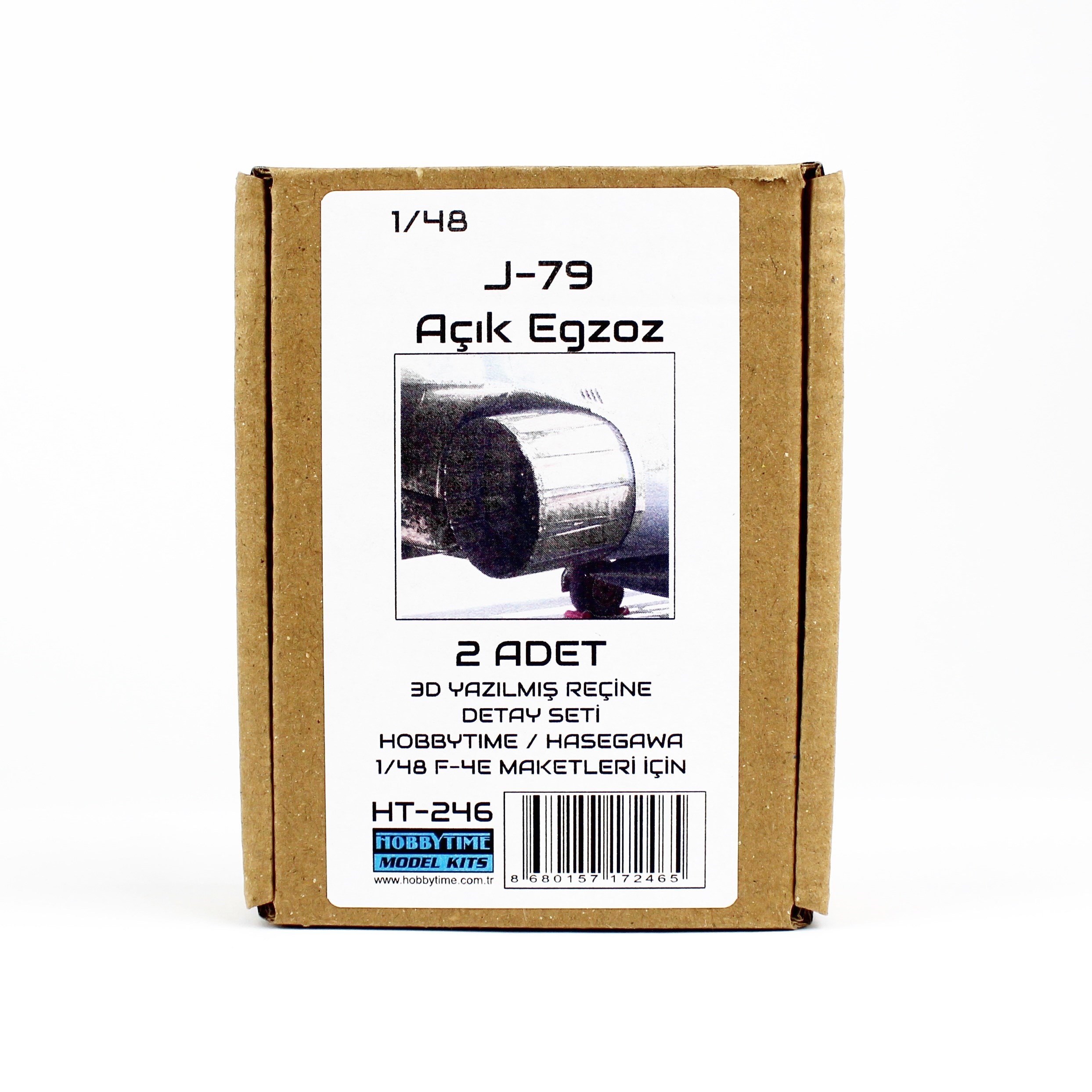 Hobbytime 246 1/48 Ölçek, J-79 Açık Egzost, 3D Yazılmış Reçine Detay Seti