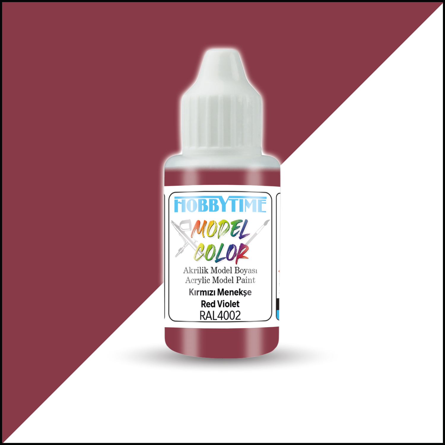 Hobbytime 387 18 ml. RAL4002 Kırmızı Menekşe (Red Violet), Akrilik Model Boyası