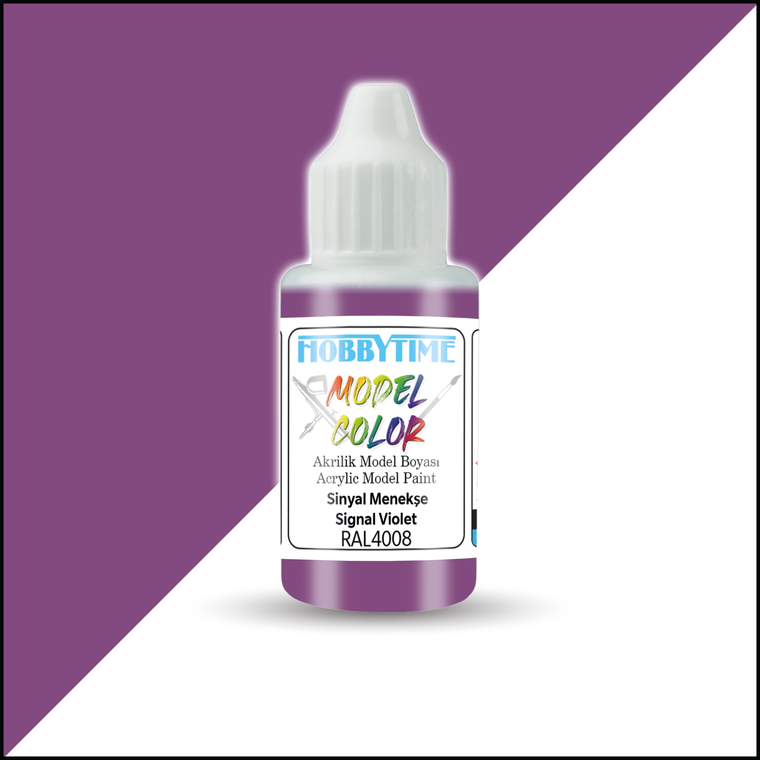 Hobbytime 393 18 ml. RAL4008, Sinyal Menekşe (Signakl Violet), Akrilik Model Boyası