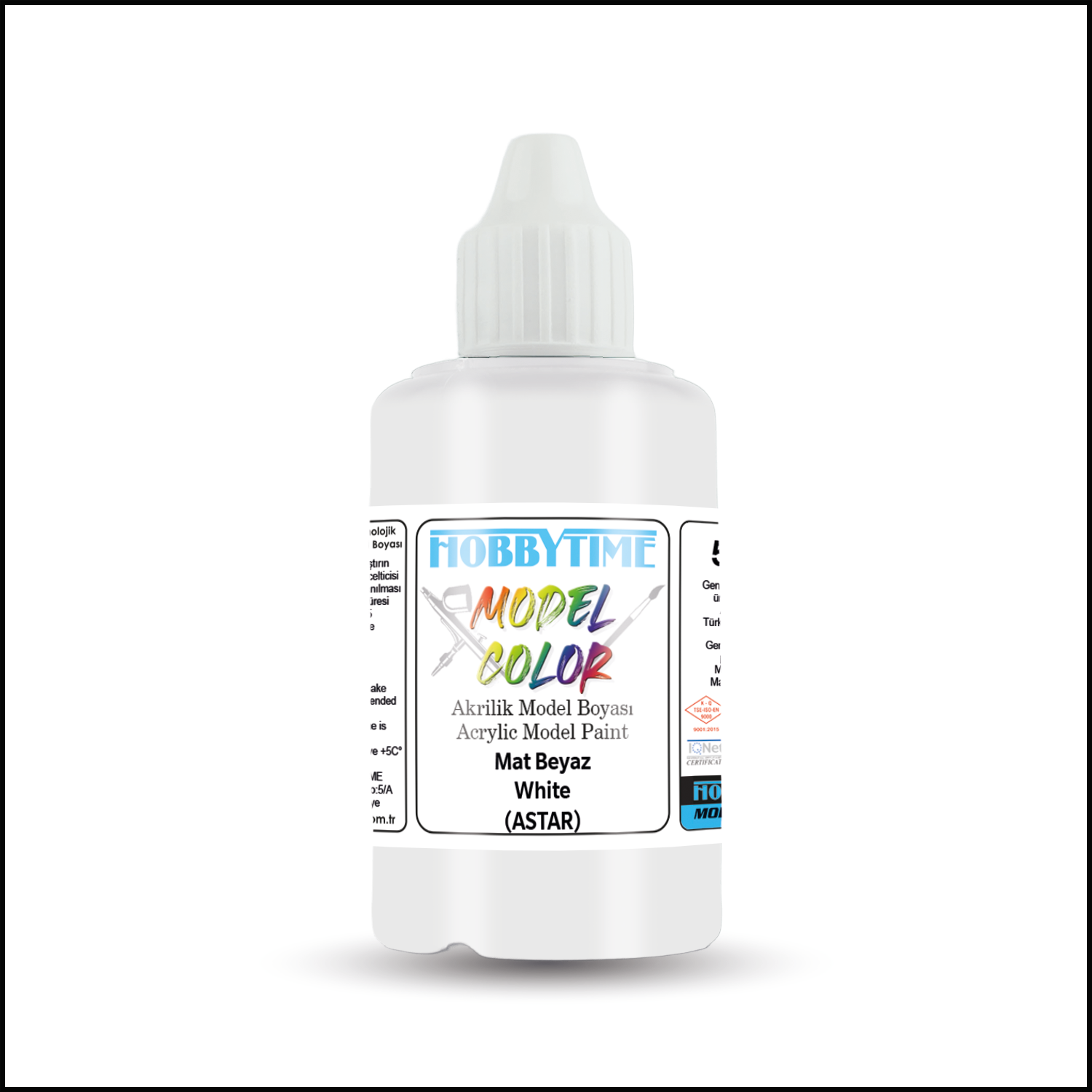 Hobbytime 475 50 ml. Mat Beyaz (White ), Astar,Akrilik Model Boyası