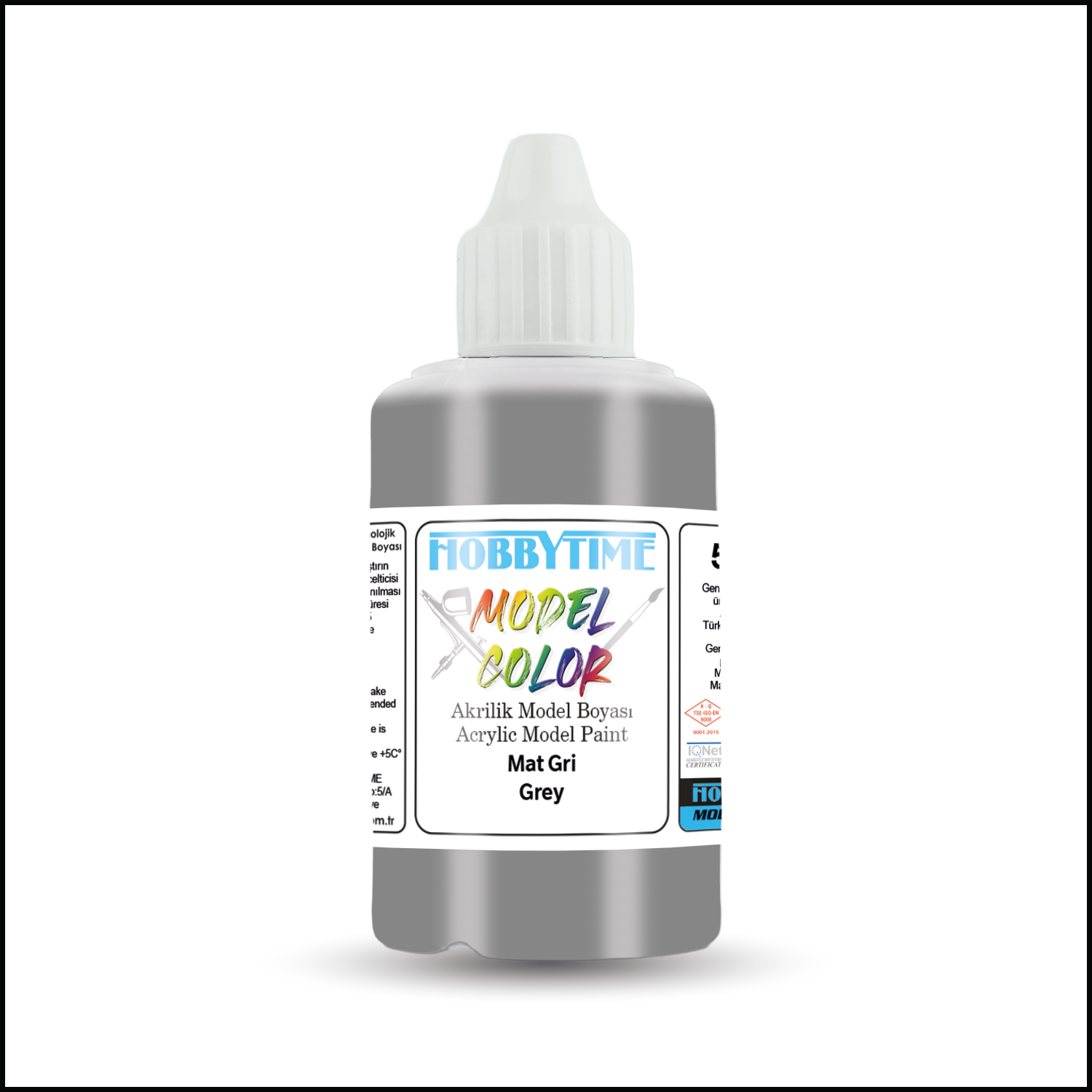 Hobbytime 478 50 ml. Mat Gri (Grey ), Akrilik Model Boyası