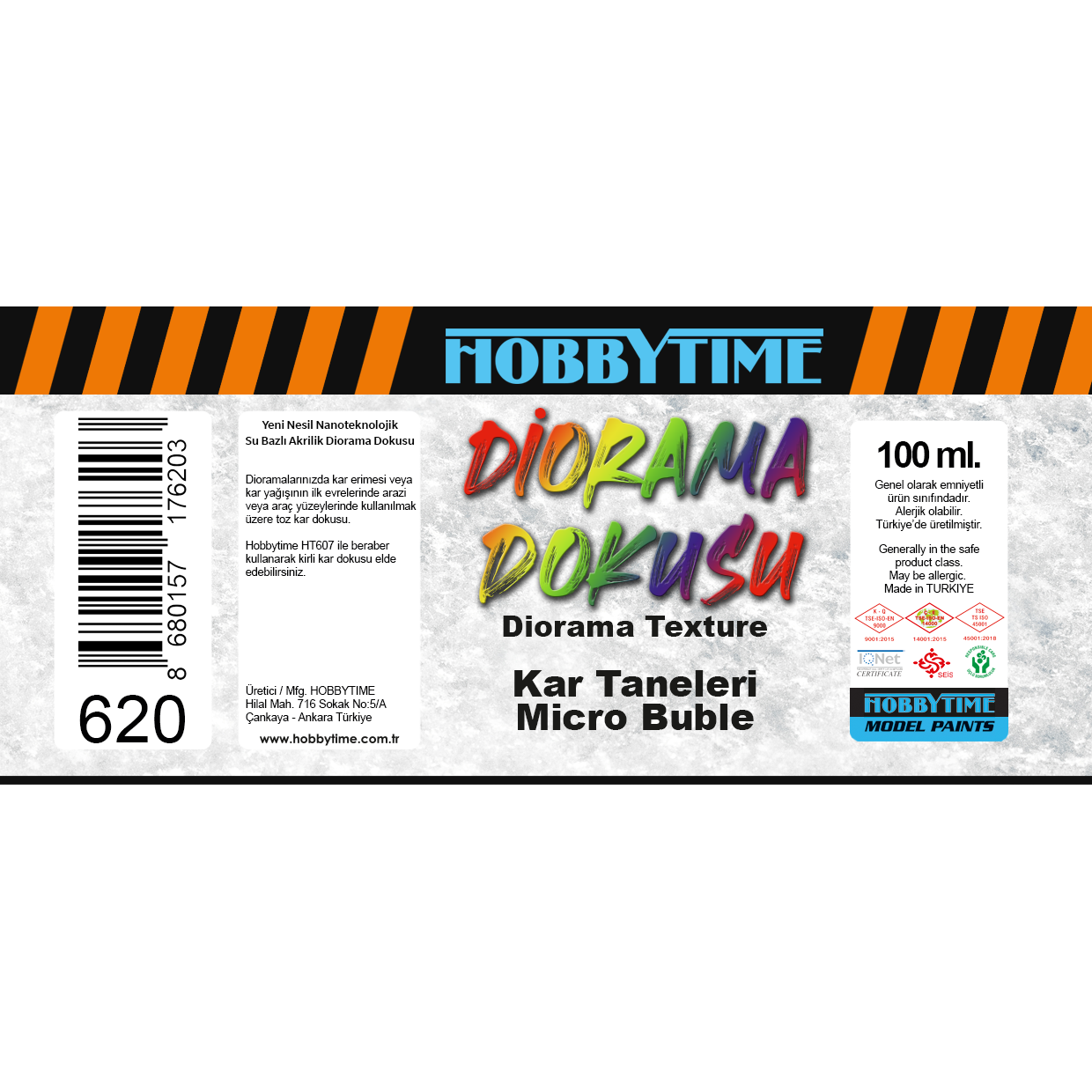 Hobbytime 620 100 ml. Kar Taneleri (Micro Bubble)