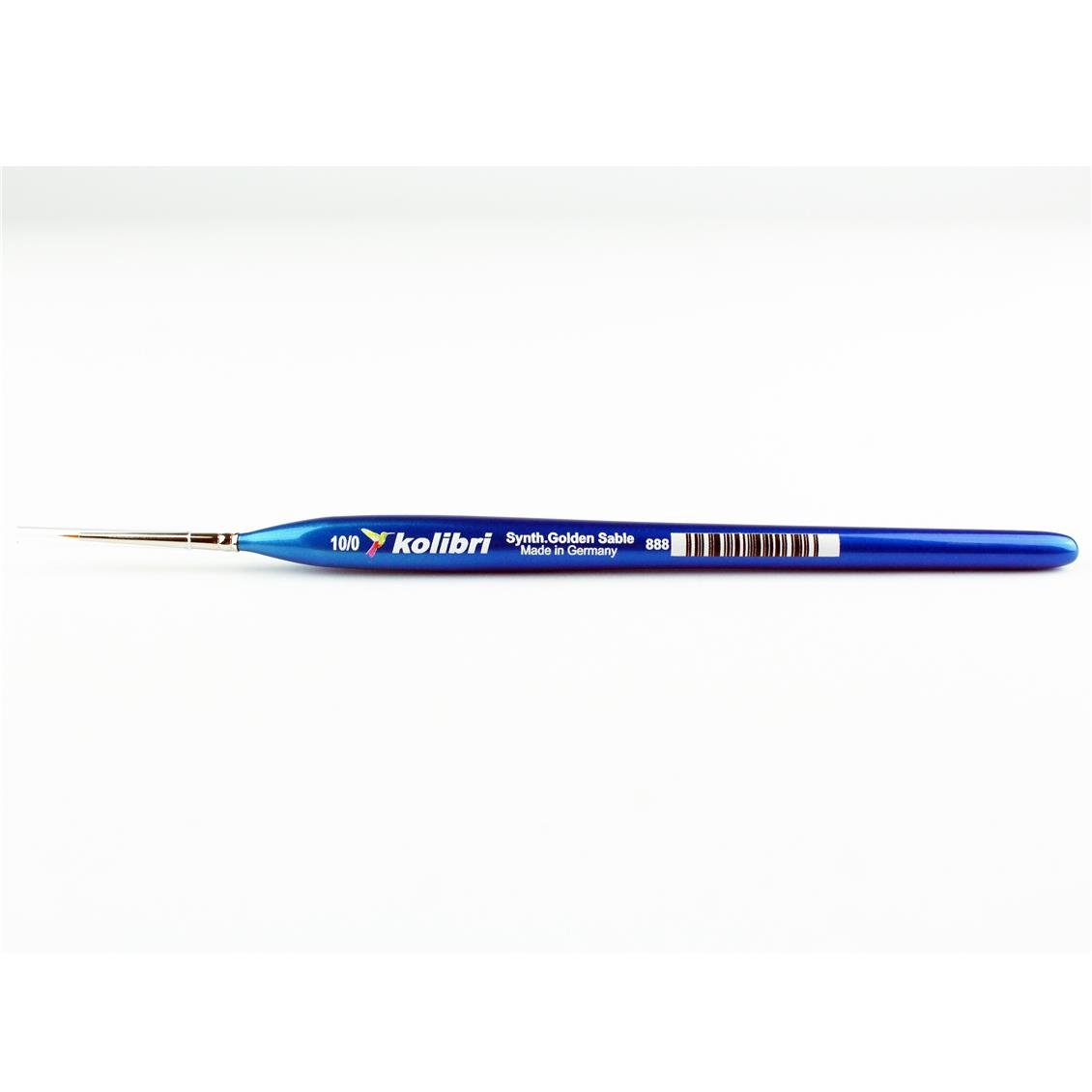 Hobbytime 790 No.10x0 Üçgen Mavi Saplı, Kolibri, Samur Kıllı, Detay Boya Fırçası