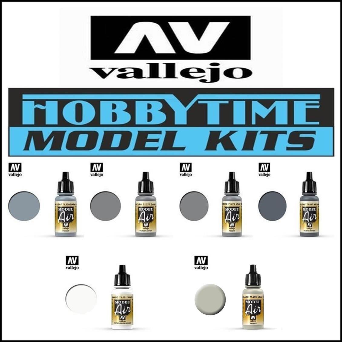 Hobbytime Vallejo Model Air-Nato Hill 2 Camo Paint Set -6 Pieces