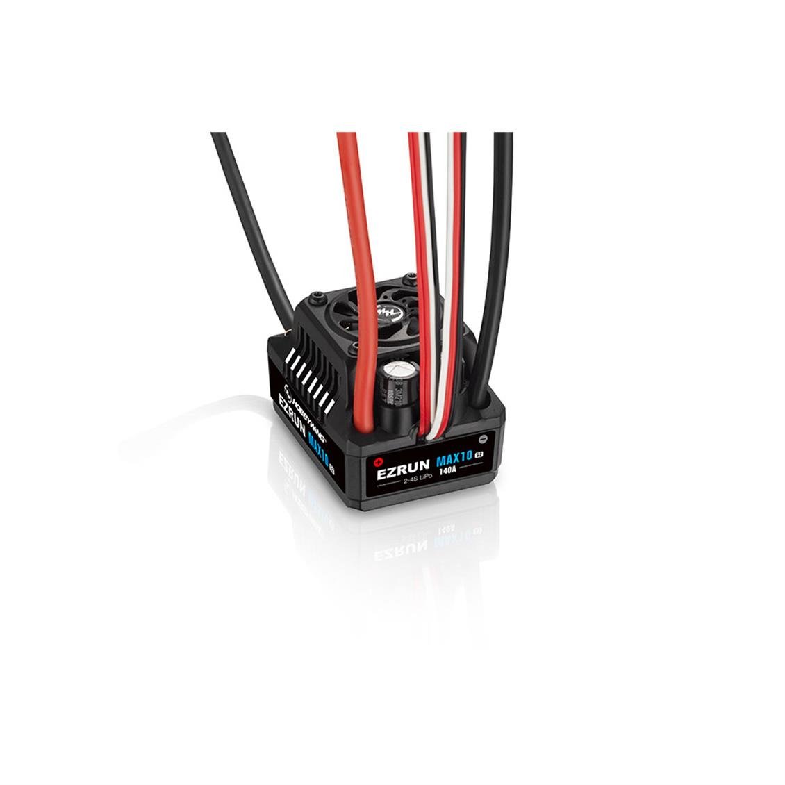 Hobbywing 30102603 EzRun Serisi, MAX10 G2, 140 Amper, 2-4S Li-Po, Sensörlü, Fırçasız Motor için Elektronik Hız Kontrolü