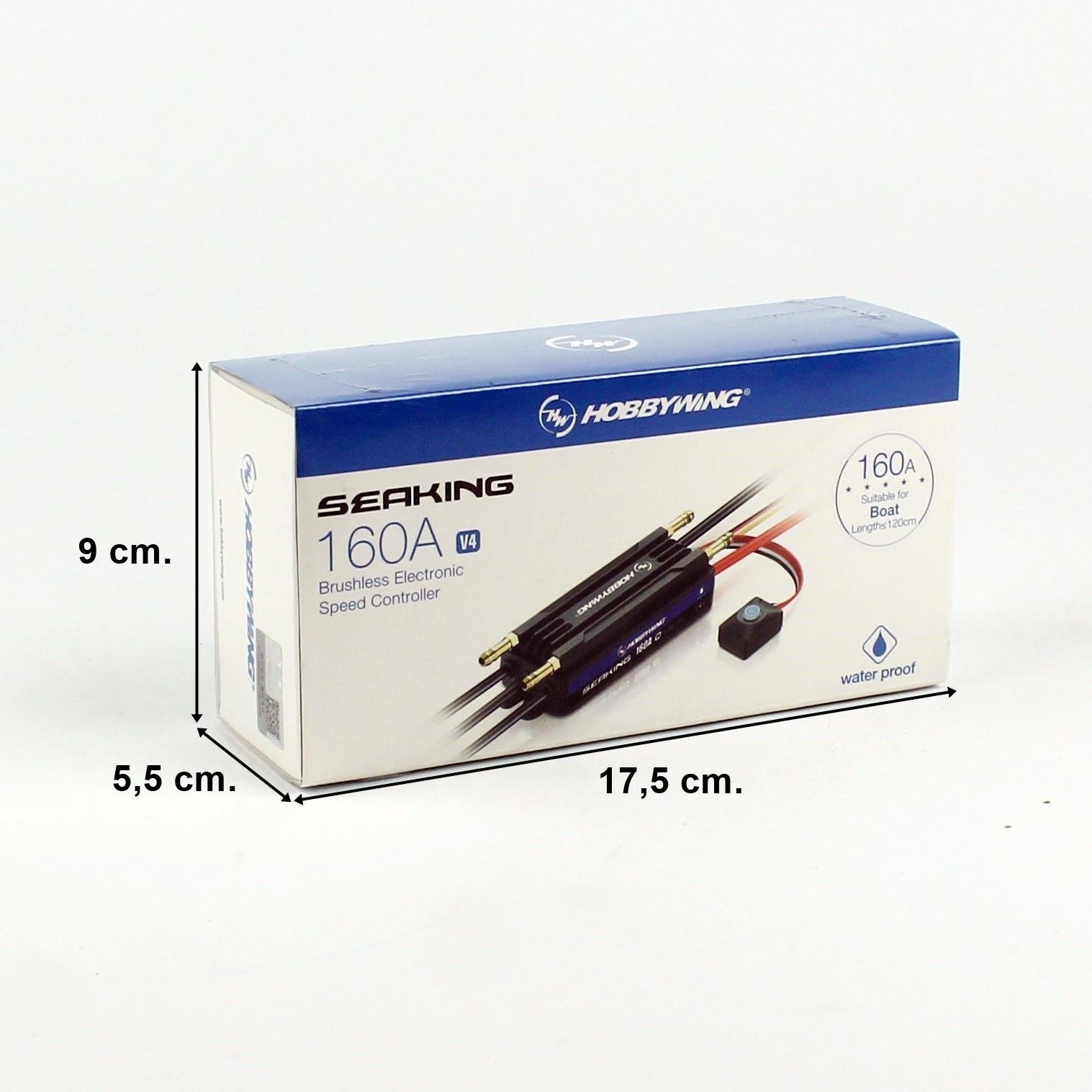 Hobbywing 30206200 Seaking V4-160A, 3-8S Li-Po, Fırçasız Motor için Elektronik Hız Kontrolü