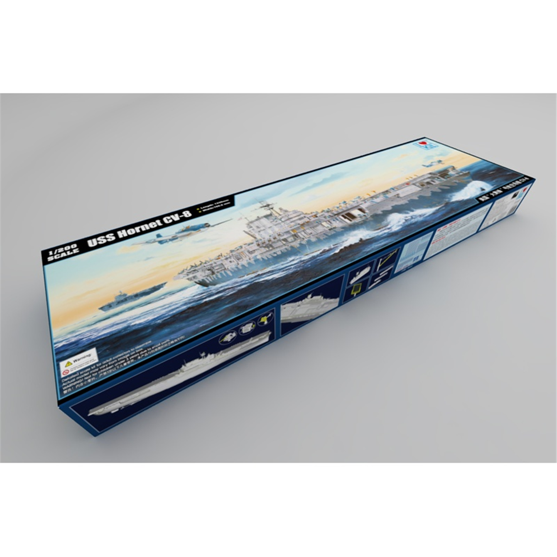 I Love Kit 62001 1/200 Ölçek, USS Hornet CV-8 Uçak Gemisi, Plastik Model Kiti