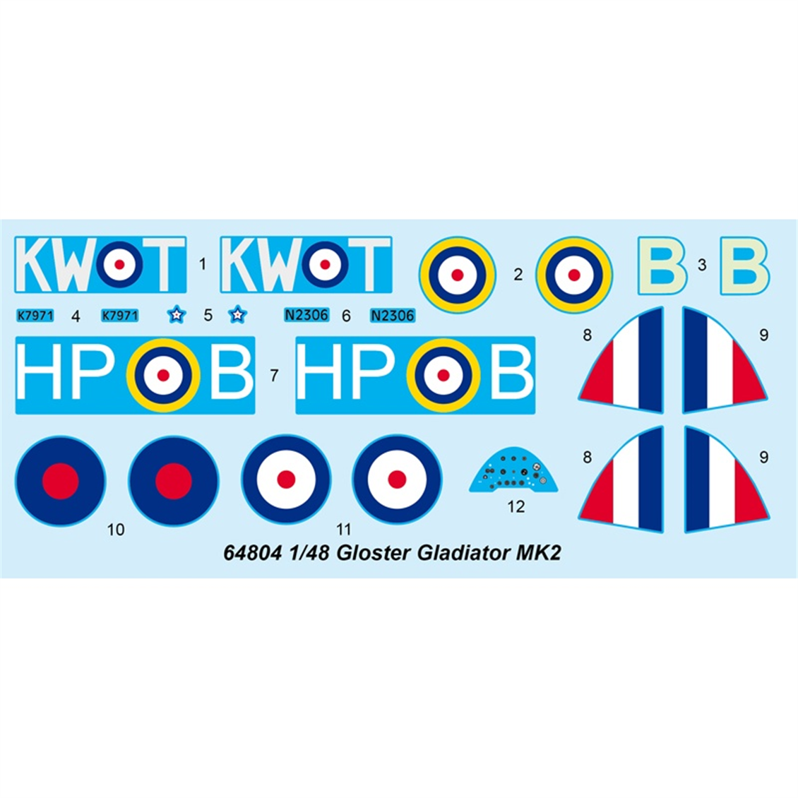 I Love Kit 64804 1/48 Ölçek, Gloster Gladiator MK.2, Savaş Uçağı Plastik Model Kiti