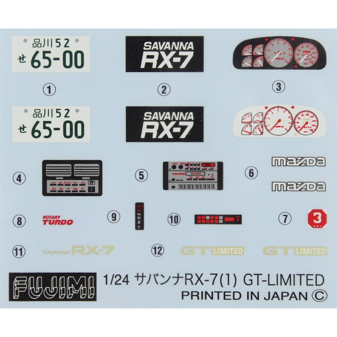 ID-158 1/24 MAZDA SAVANNA RX-7 (FC3S)