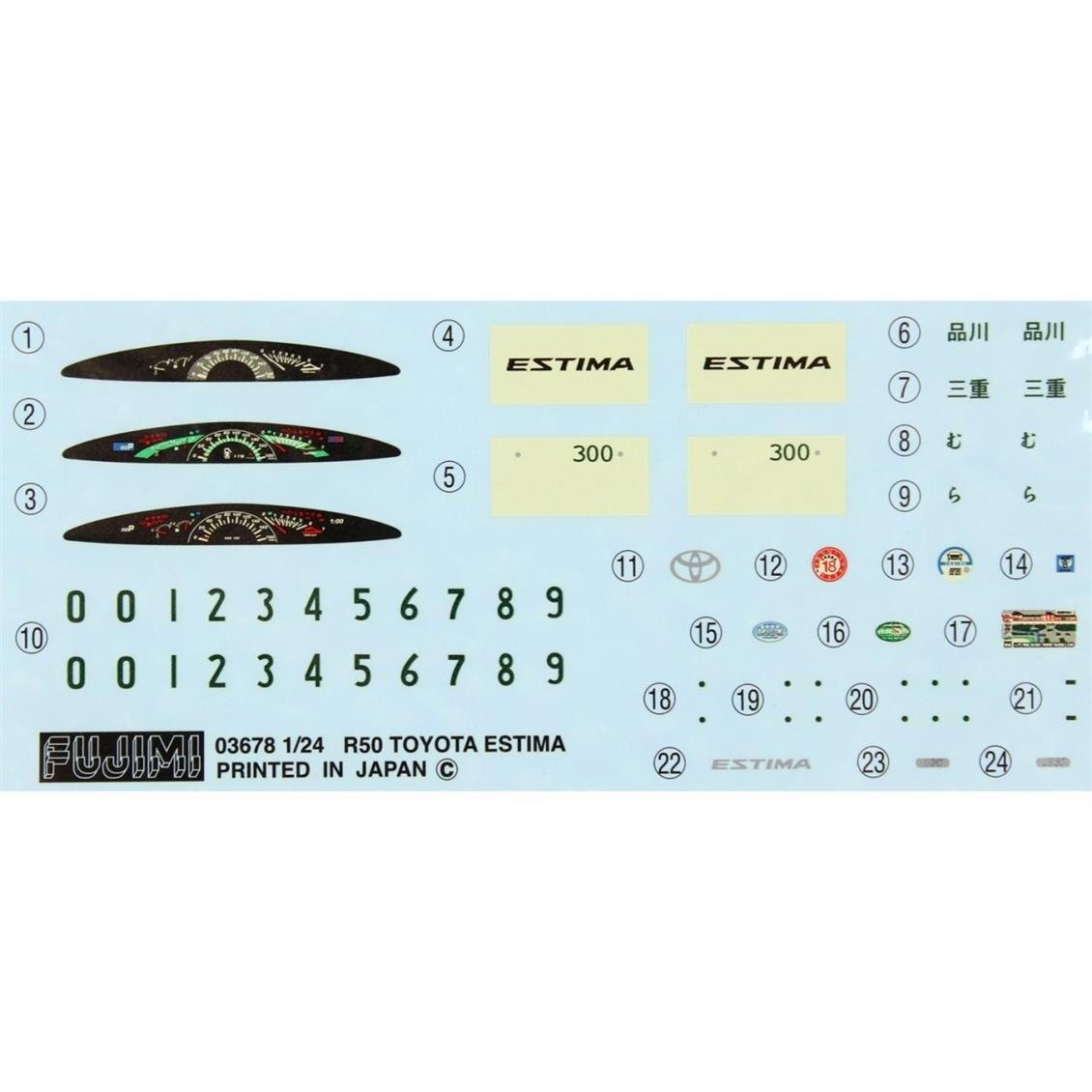 ID-8 1/24 TOYOTA ESTİMA G AND X VERSİON ( CAN