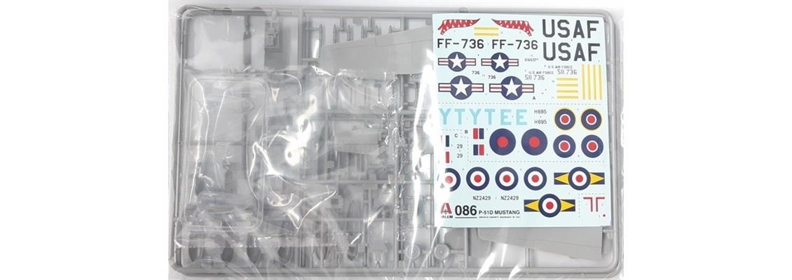 Italeri 0086S 1/72 F-51D Mustang Savaş Uçağı Demonte Plastik Maketi