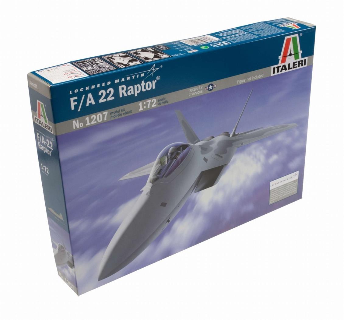 Italeri 1207S 1/72 F-22 Raptor Savaş Uçağı Demonte Plastik Maketi