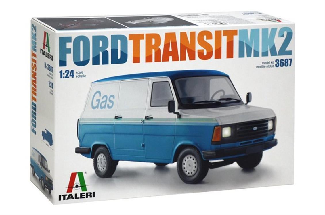 Italeri 3687S 1/24 Ford Transit Mk.2 Kamyonet Demonte Plastik Maketi