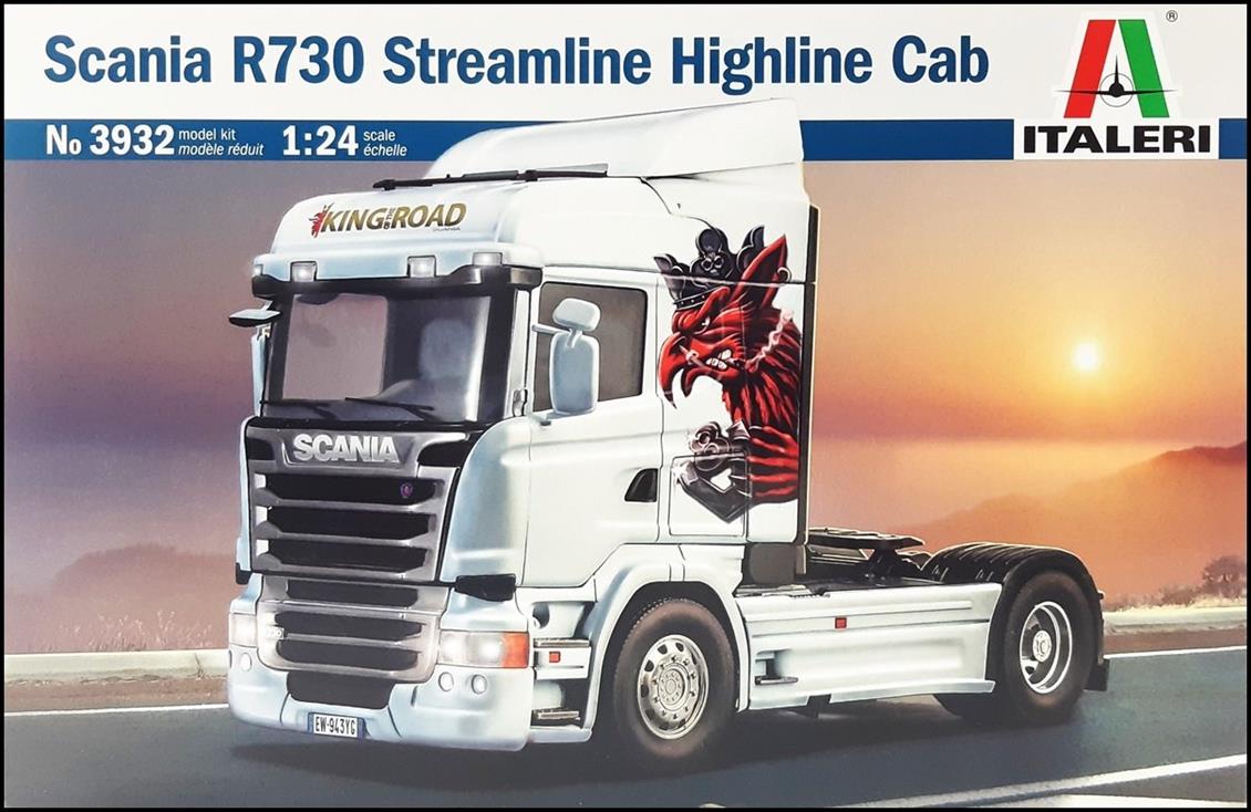 Italeri 3932S 1/24 Scania R730 Streamline Highline Cab Çekici Demonte Plastik Maketi
