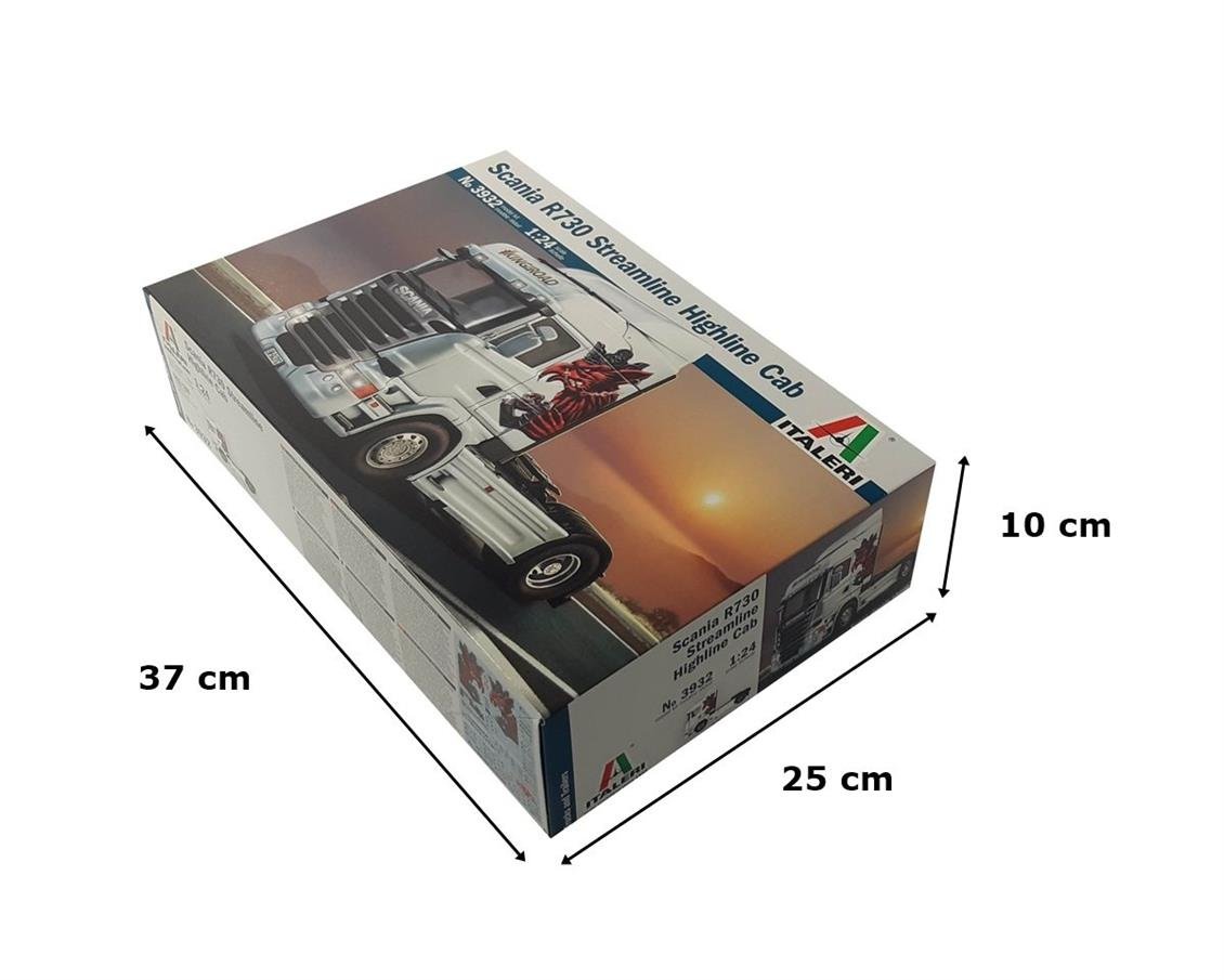 Italeri 3932S 1/24 Scania R730 Streamline Highline Cab Çekici Demonte Plastik Maketi