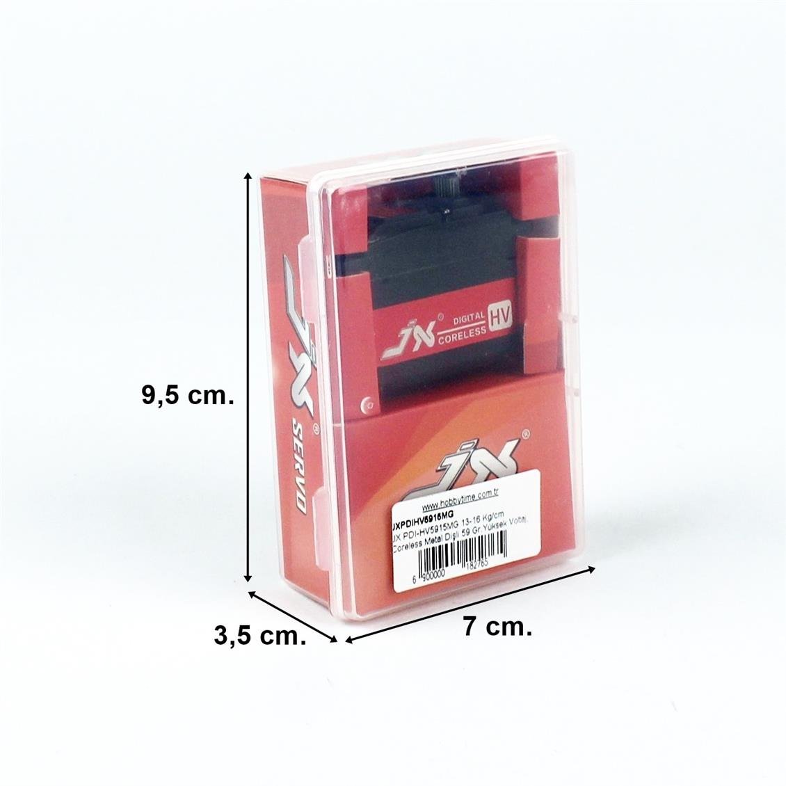 JX PDI-HV5915MG 13-16 Kg/cm Coreless Metal Gear 59 Gr. High Voltage, Digital Servo