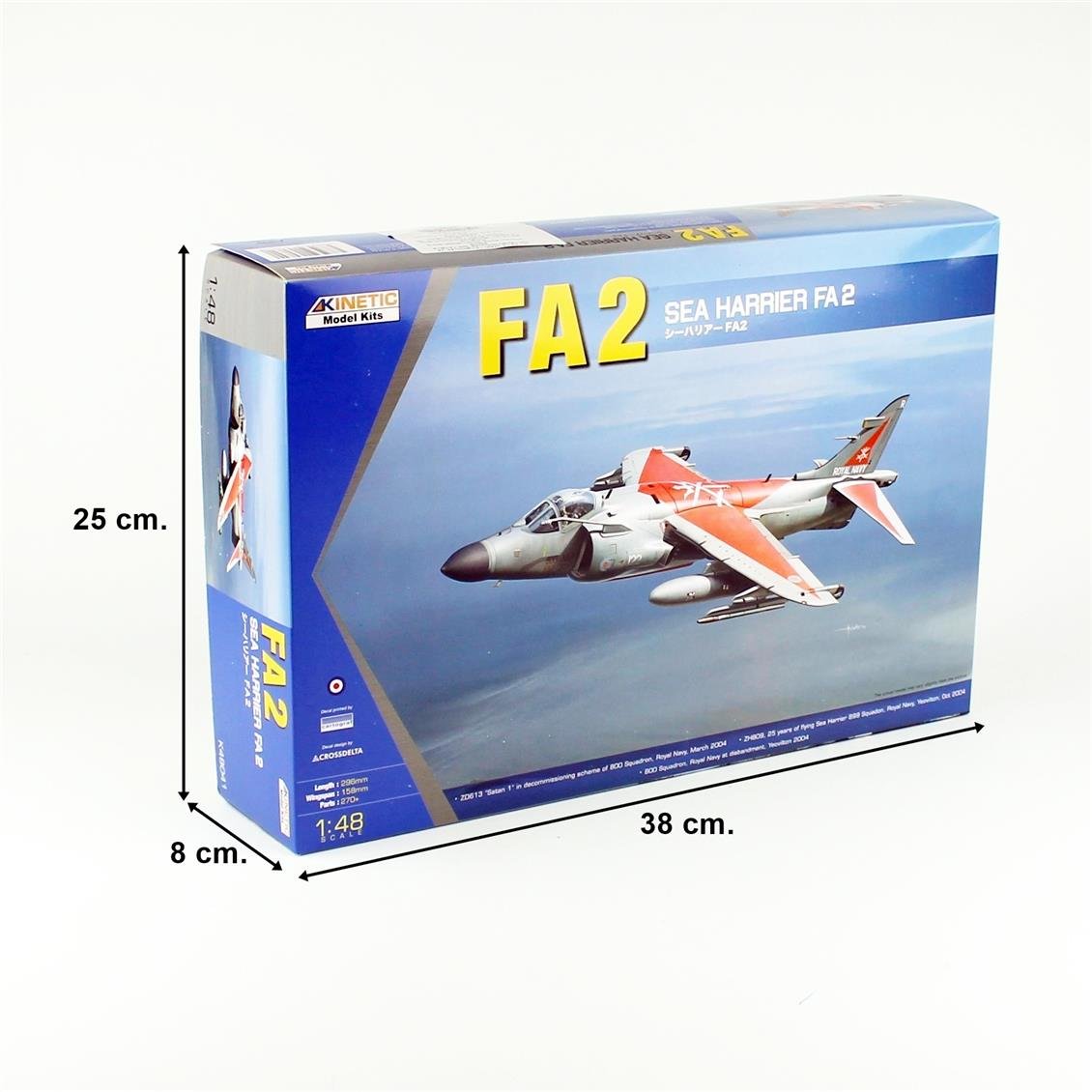 Kinetic K48041 1/48 Sea Harrier FA2 Savaş Uçağı, Plastik Model Kiti