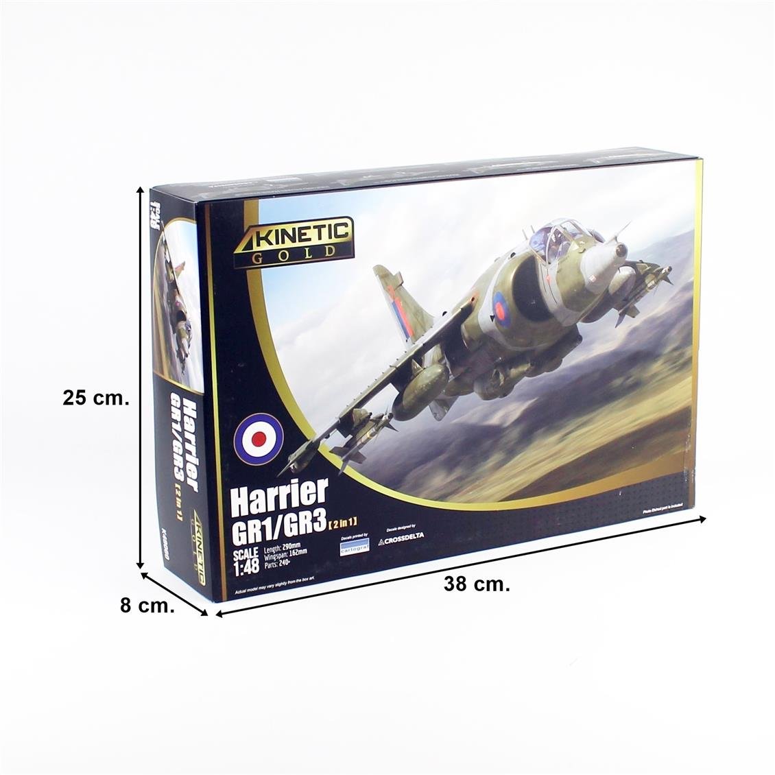 Kinetic K48060 1/48 Royal Navy Sea Harrier FRS.1 Savaş Uçağı, Plastik Model Kiti