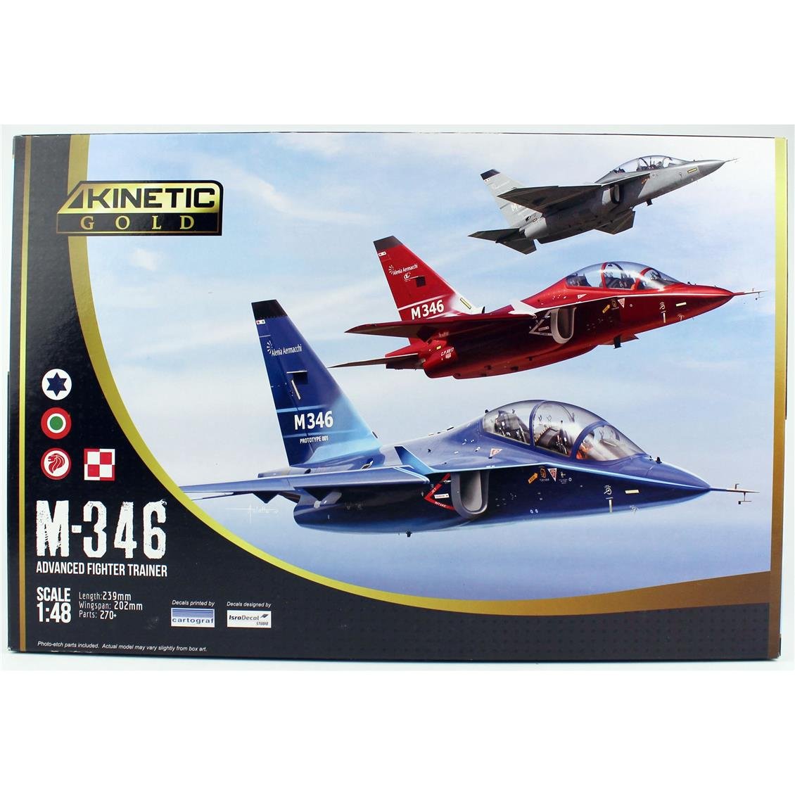 Kinetic K48063 1/48 Alenia M-346 Eğitim Savaş Uçağı, Plastik Model Kiti