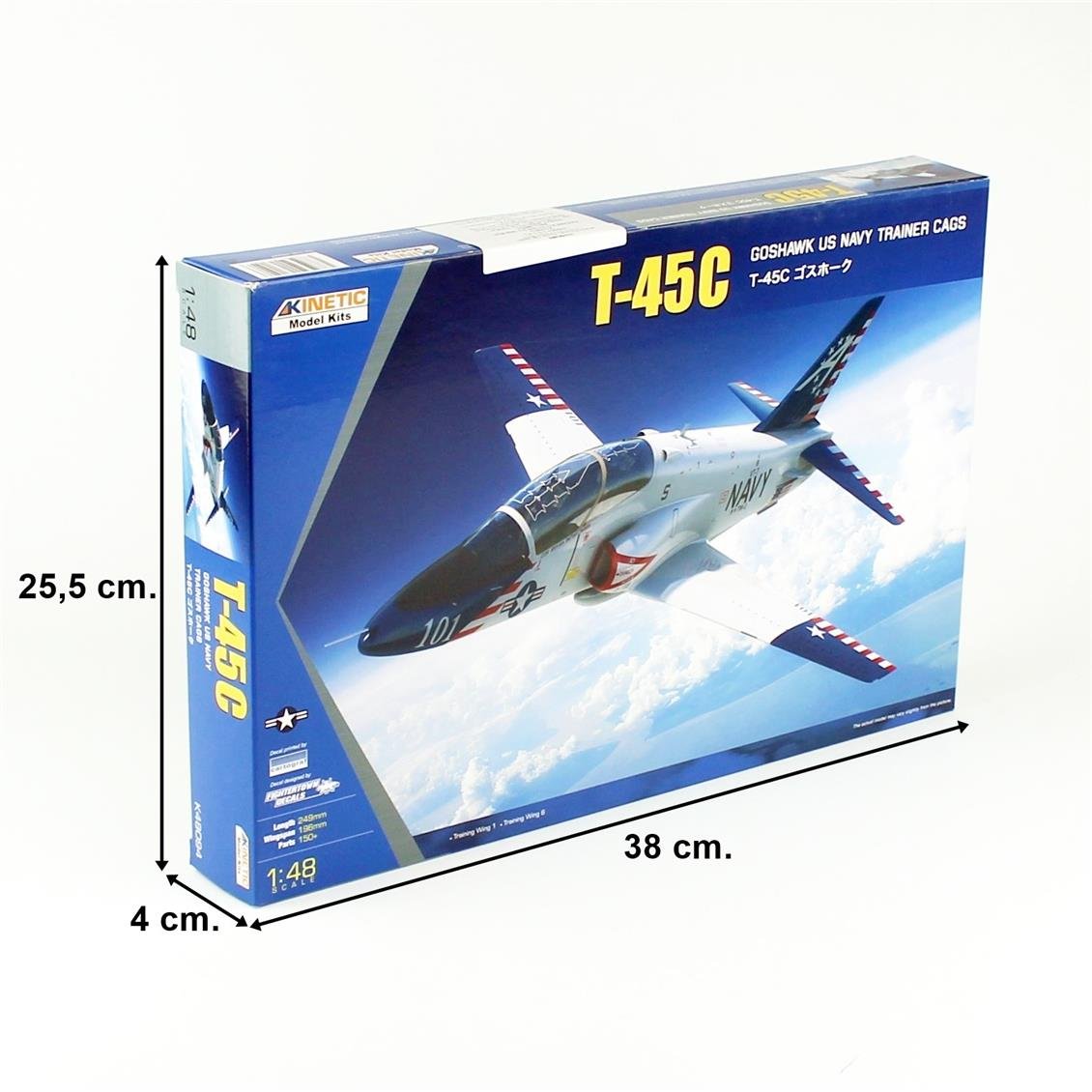 Kinetic K48094 1/48 T-45C (Goshawk US Navy Trainer CAGs TW-1 / TW-6) Savaş Uçağı, Plastik Model Kiti