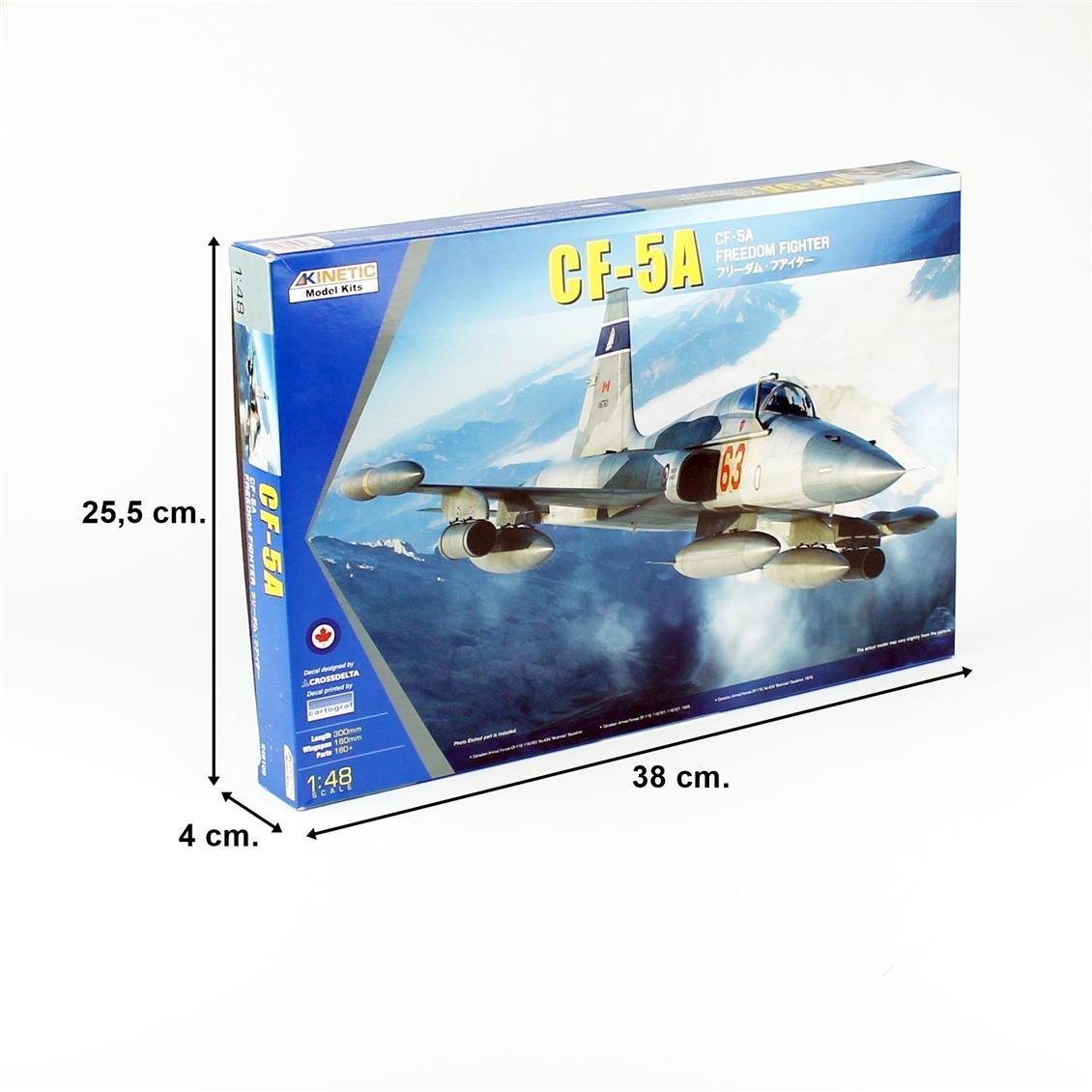 Kinetic K48109 1/48 CF-5A Freedom Fighter Savaş Uçağı, Plastik Model Kiti