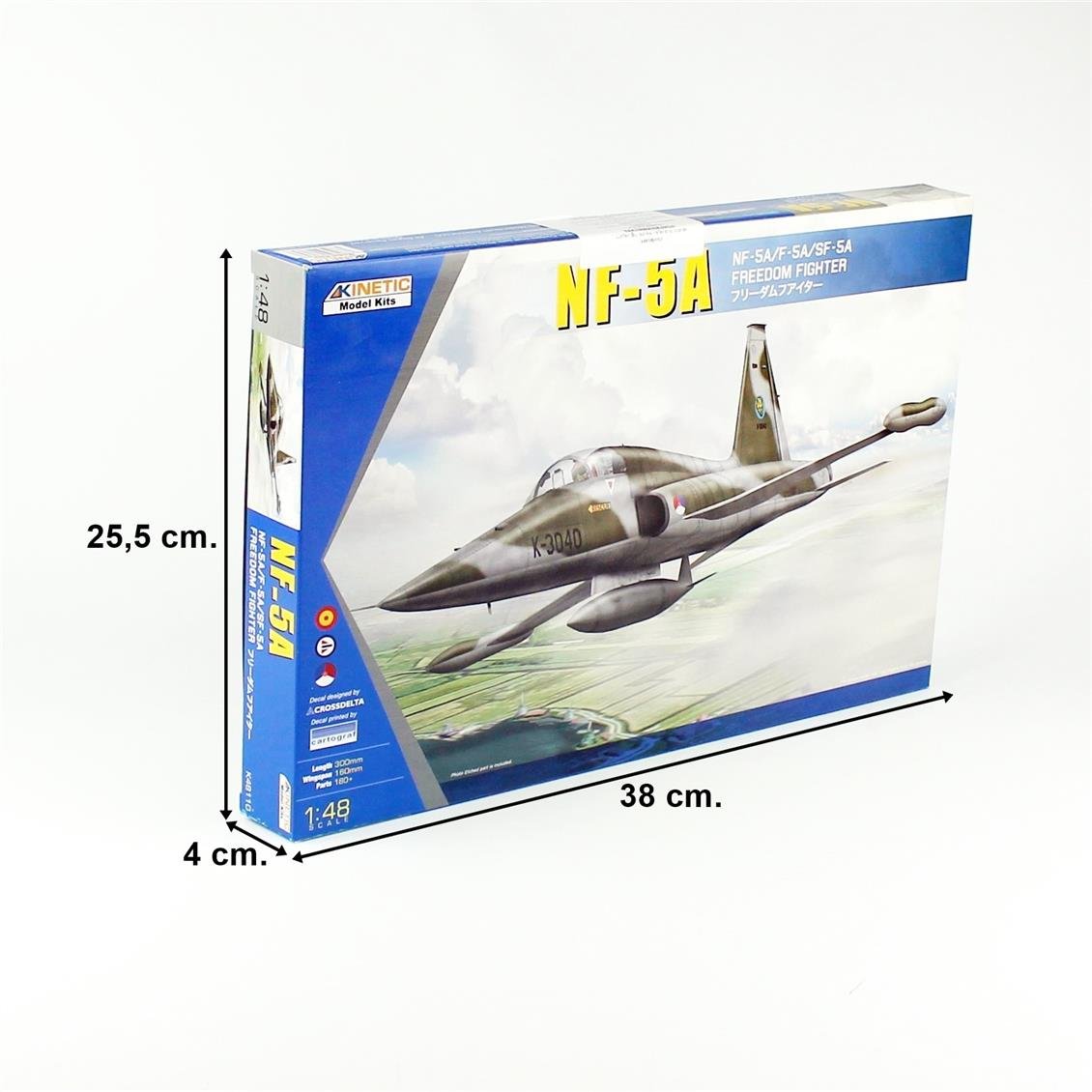 Kinetic K48110 1/48 NF-5A, F-5A, SF-5A Freedom Fighter Savaş Uçağı, Plastik Model Kiti