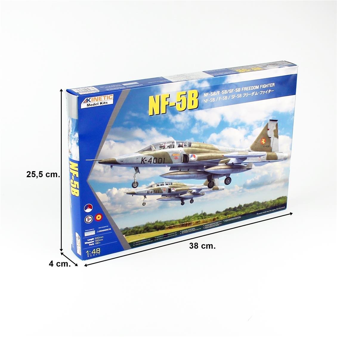 Kinetic K48117 1/48 NF-5B, F-5B, SF-5B Freedom Fighter Savaş Uçağı, Plastik Model Kiti