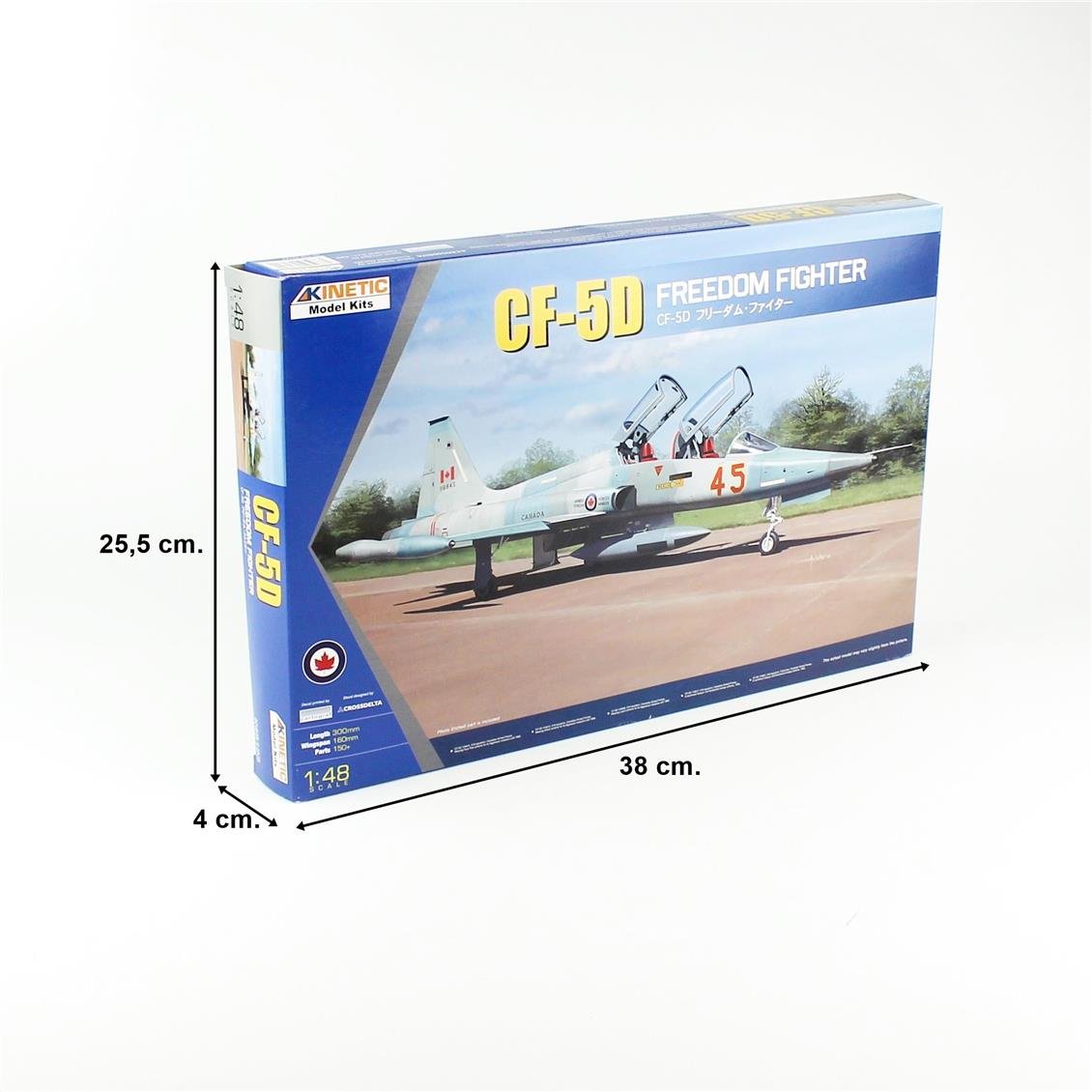 Kinetic K48123 1/48 CF-5D Freedom Fighter Savaş Uçağı, Plastik Model Kiti