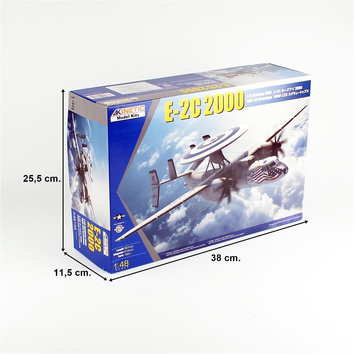 Kinetic K48135 1/48 E-2C Hawkeye 2000 Savaş Uçağı, Plastik Model Kiti