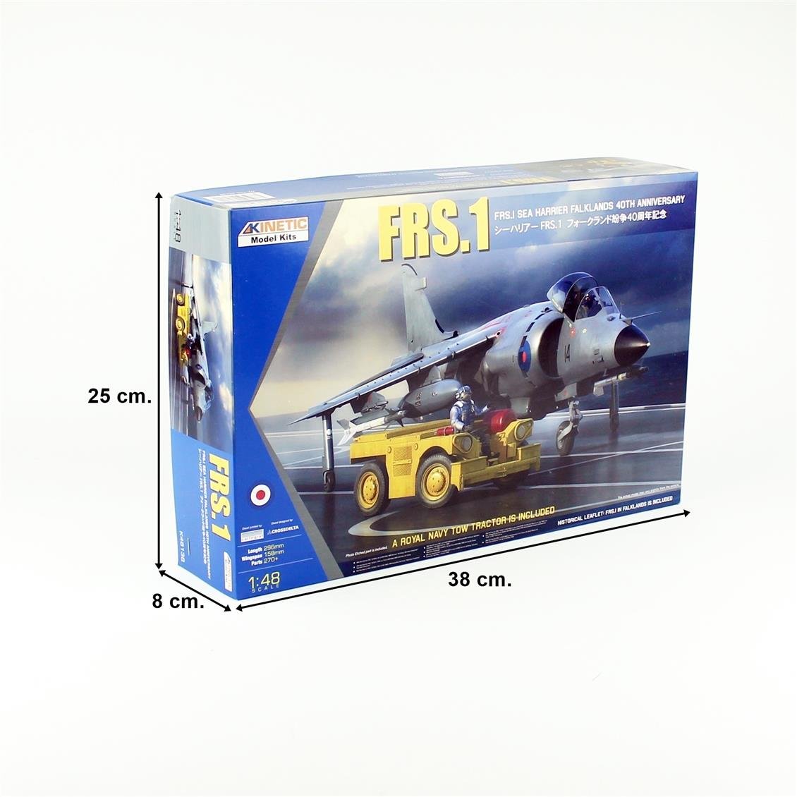 Kinetic K48138 1/48 FRS.1 Sea Harrier ( Falklands 40th Anniversary) Savaş Uçağı, Plastik Model Kiti