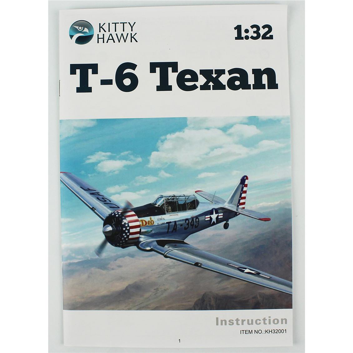 Kitty Hawk 32001 1/32 Ölçek, North American T-6 Texan, Askeri Eğitim Uçağı  Plastik Model kiti