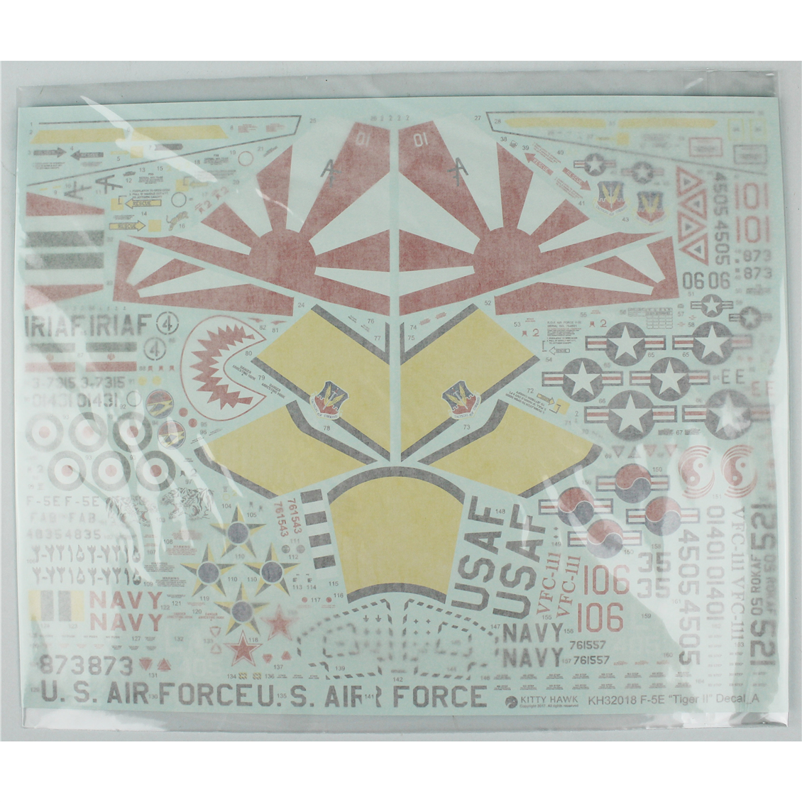 Kitty Hawk 32018 1/32 Ölçek, F-5E (Tiger II) Savaş Uçağı Plastik Model kiti