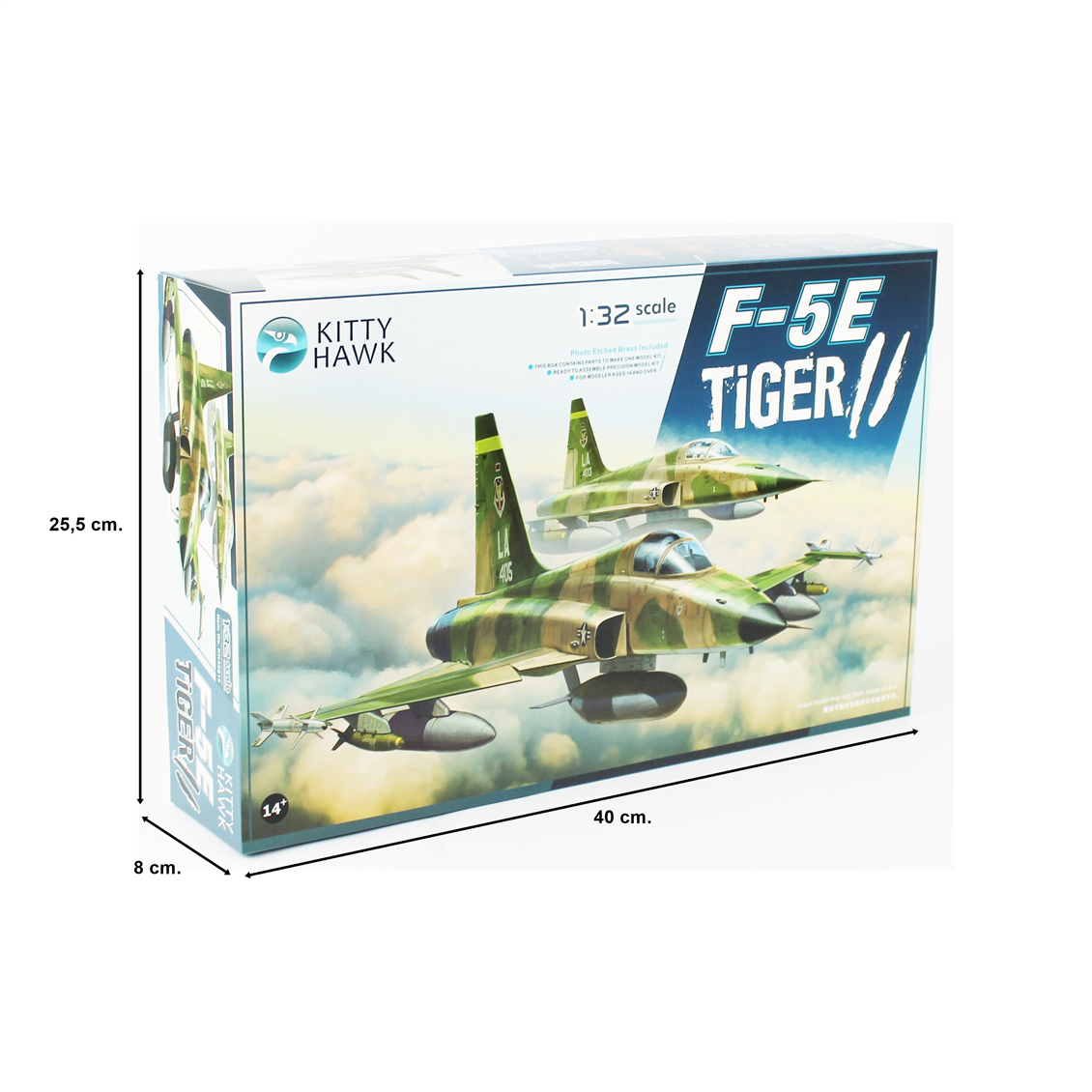 Kitty Hawk 32018 1/32 Ölçek, F-5E (Tiger II) Savaş Uçağı Plastik Model kiti